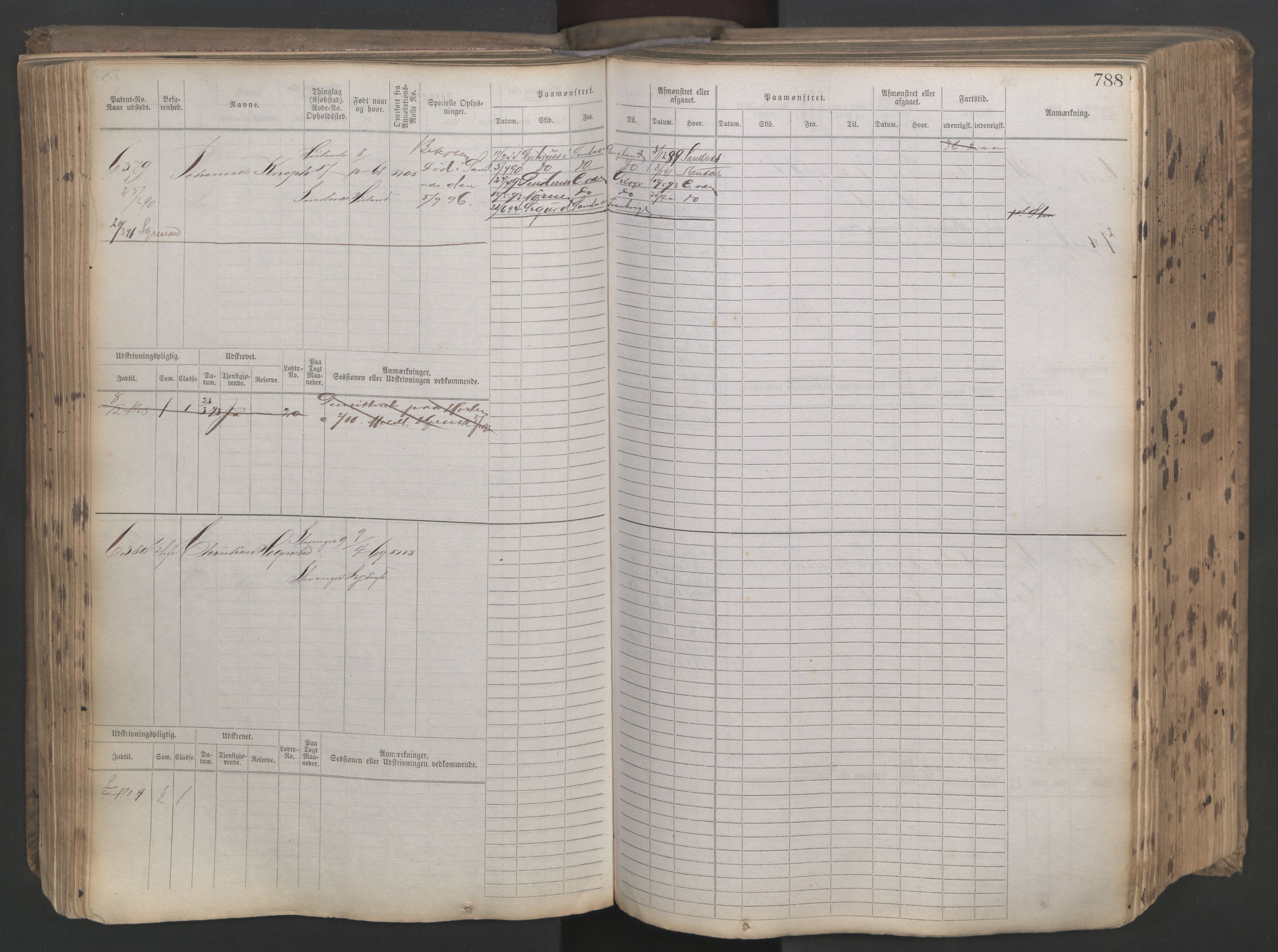 Stavanger sjømannskontor, AV/SAST-A-102006/F/Fb/Fbb/L0021: Sjøfartshovedrulle patnentnr. 6005-7204 (dublett), 1887, s. 192