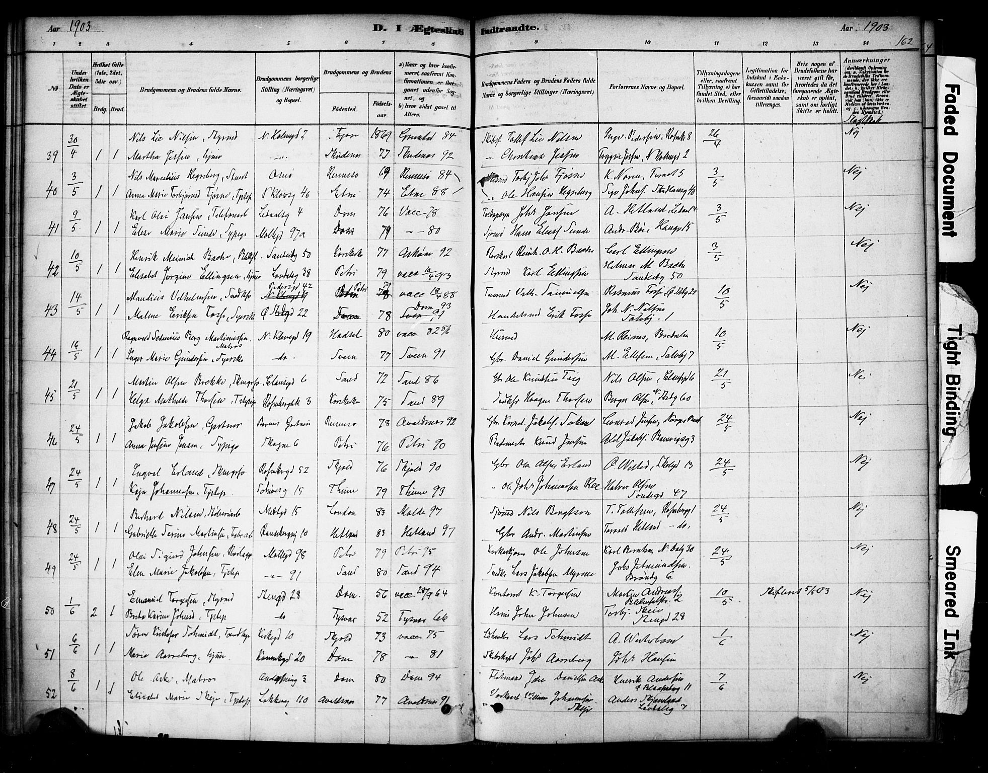 Domkirken sokneprestkontor, AV/SAST-A-101812/001/30/30BA/L0029: Ministerialbok nr. A 28, 1878-1904, s. 162