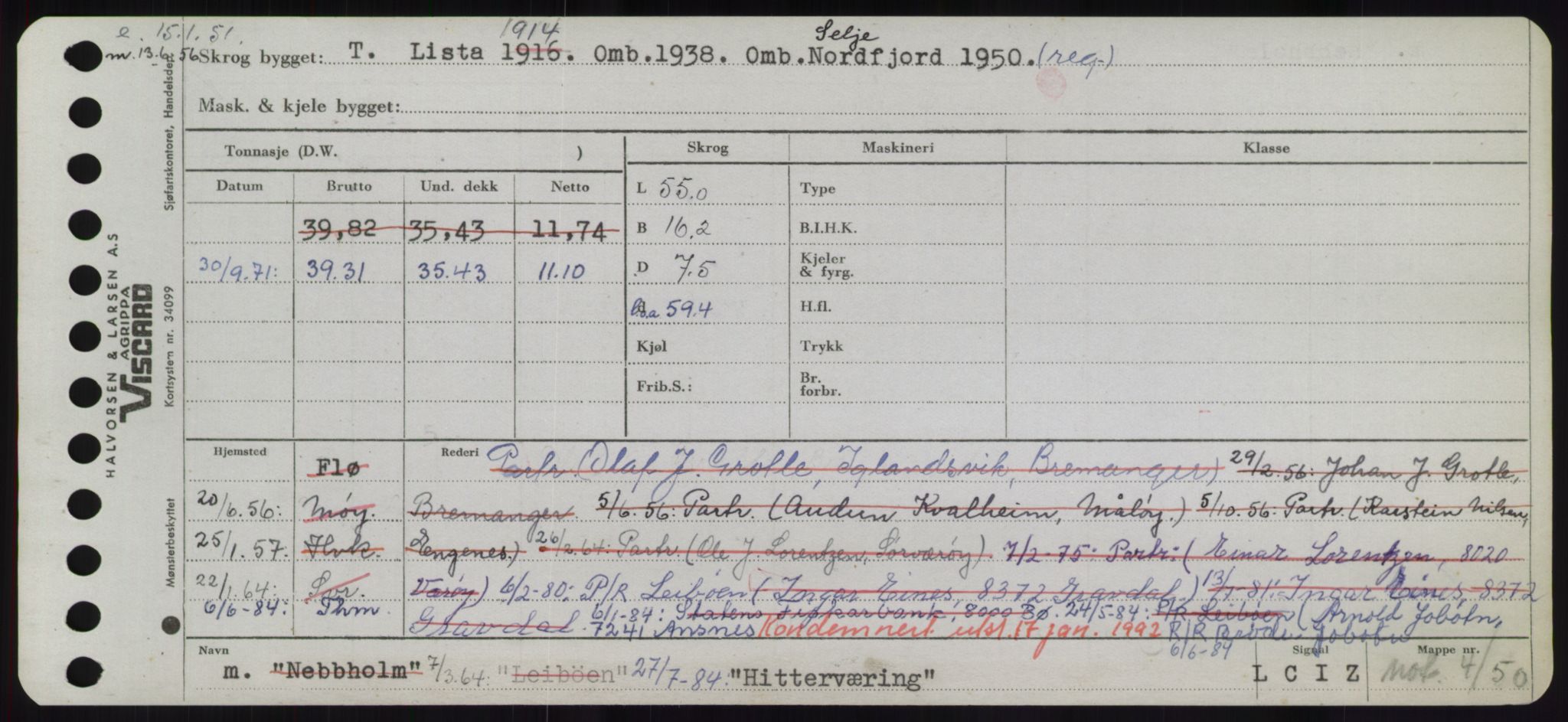 Sjøfartsdirektoratet med forløpere, Skipsmålingen, RA/S-1627/H/Hd/L0016: Fartøy, Hid-Holg, s. 107