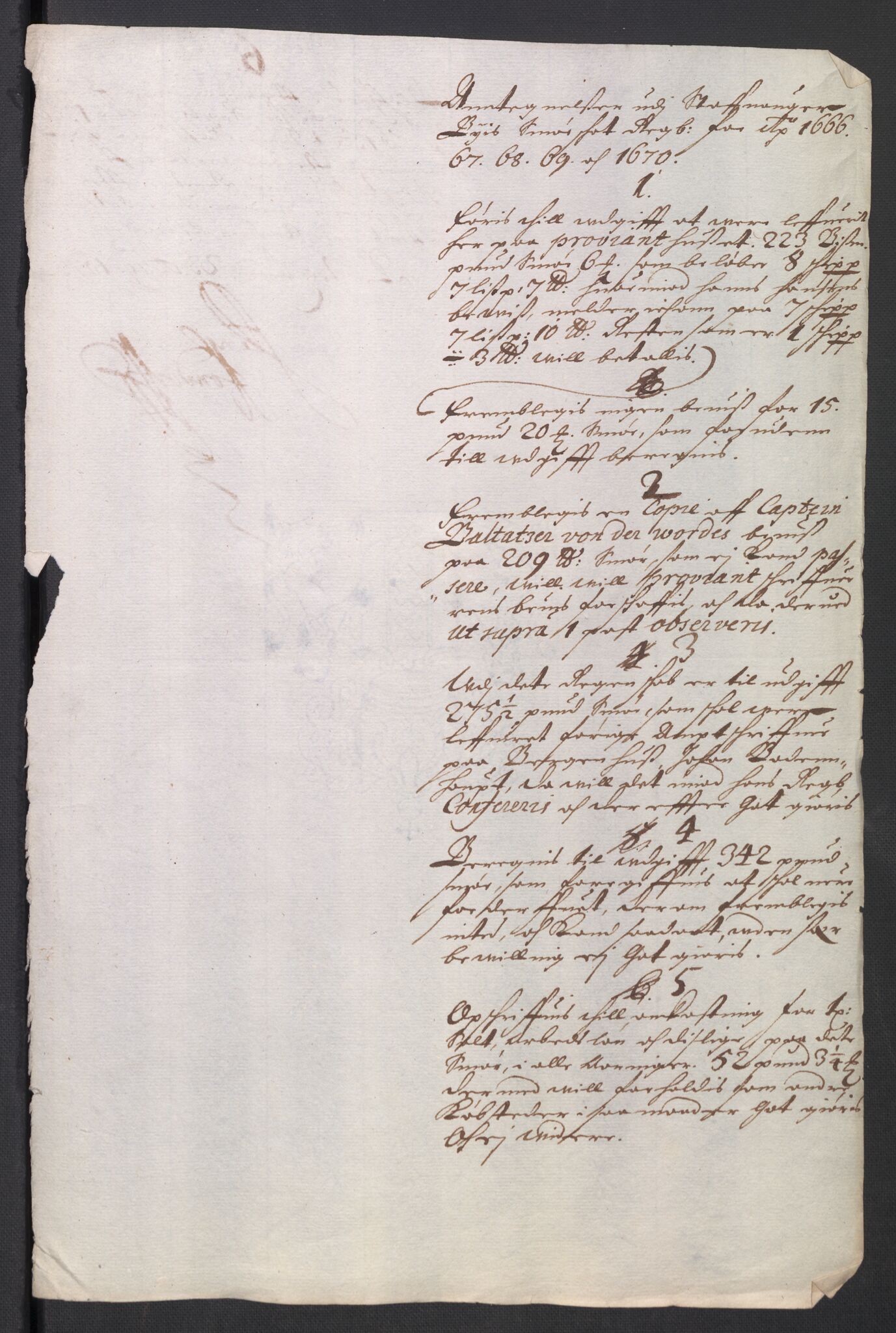 Rentekammeret inntil 1814, Reviderte regnskaper, Byregnskaper, RA/EA-4066/R/Ro/L0300: [O3] Kontribusjonsregnskap, 1661-1678, s. 105