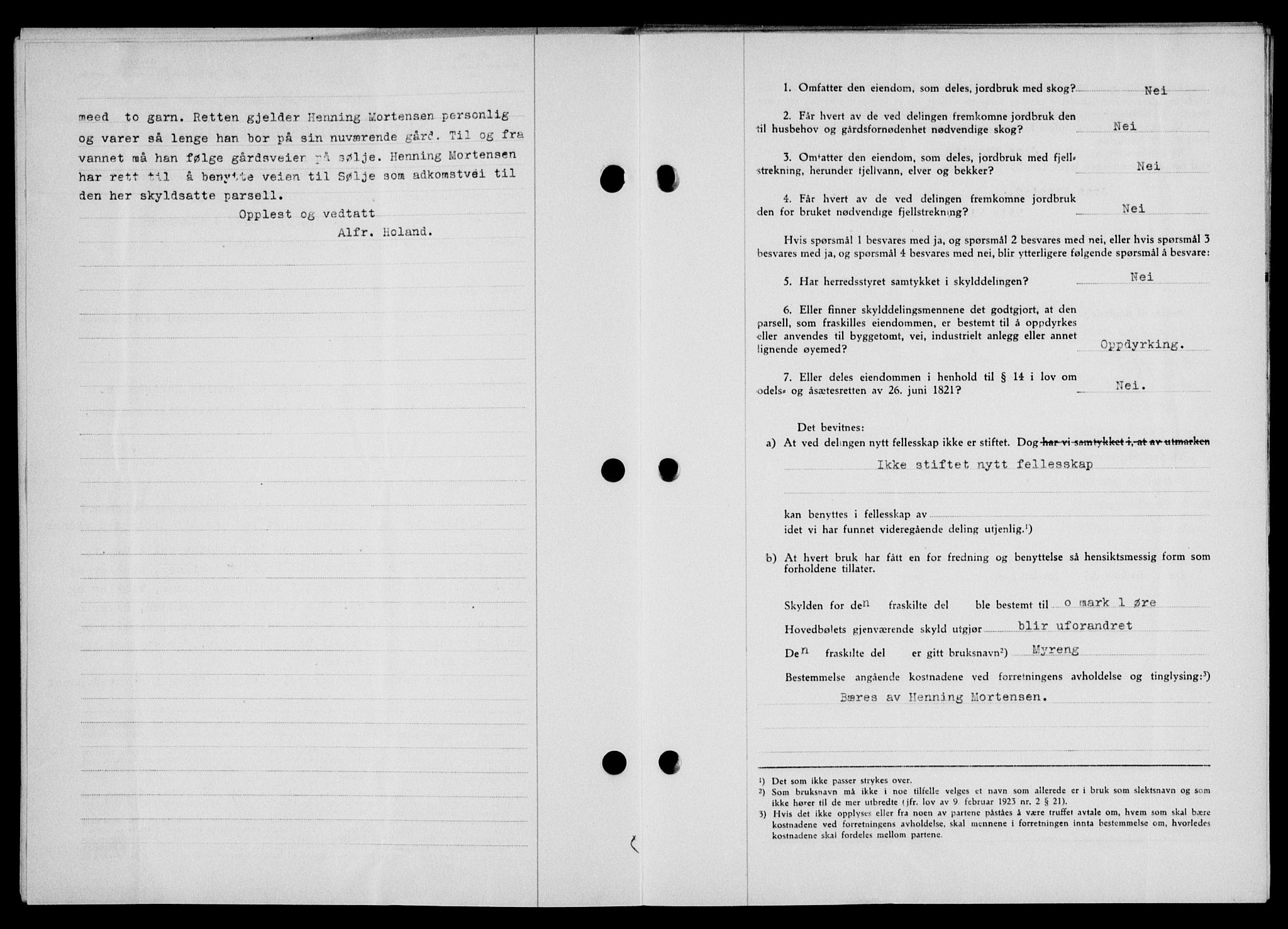 Lofoten sorenskriveri, SAT/A-0017/1/2/2C/L0009a: Pantebok nr. 9a, 1941-1942, Dagboknr: 383/1942
