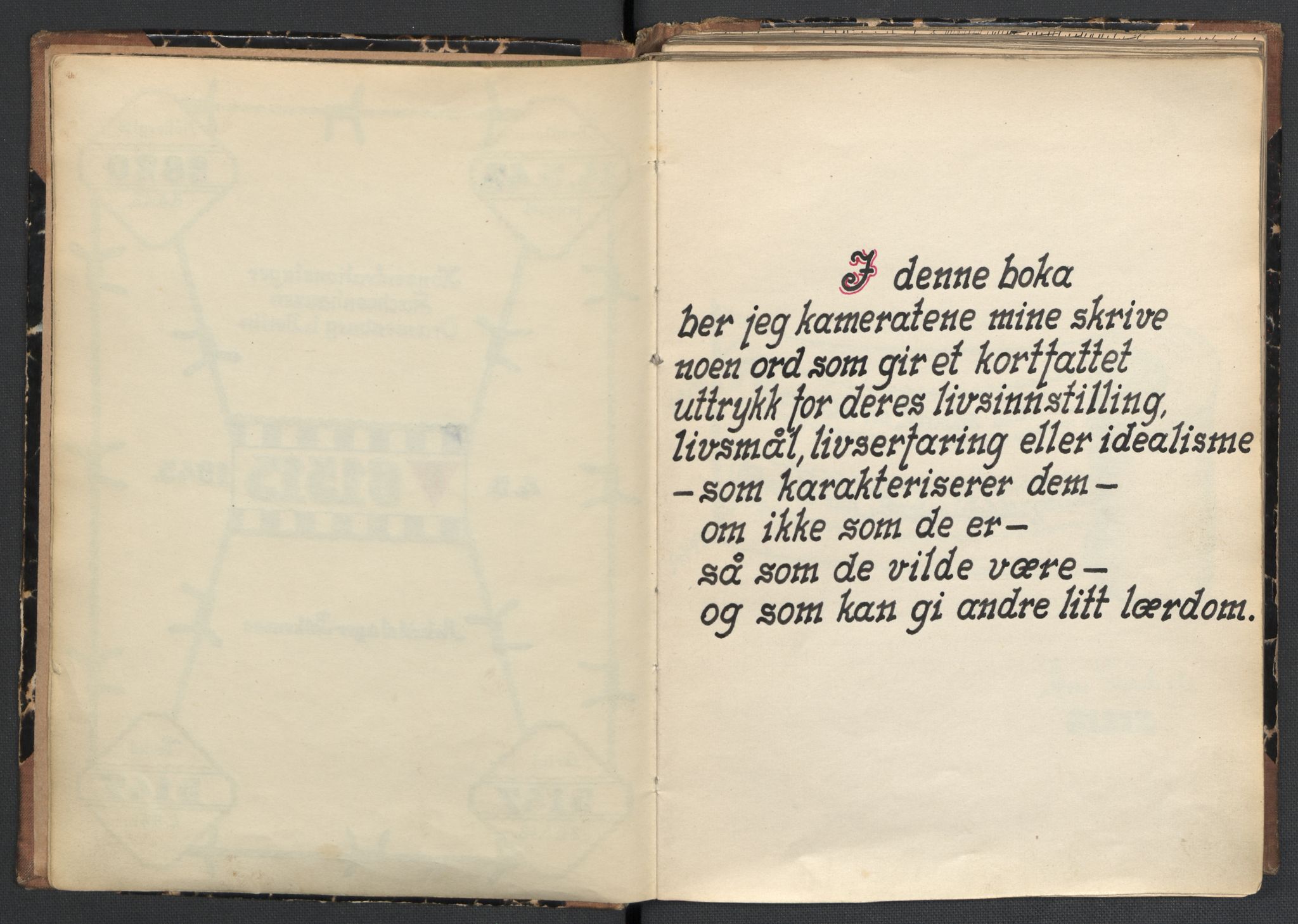 Joar Markali (privat eiendom / Ikke avlevert), RA/FIKTIV-002/001/0001: Joar Markalis minnebok fra Sachsenhausen, 1943-1945, s. 6