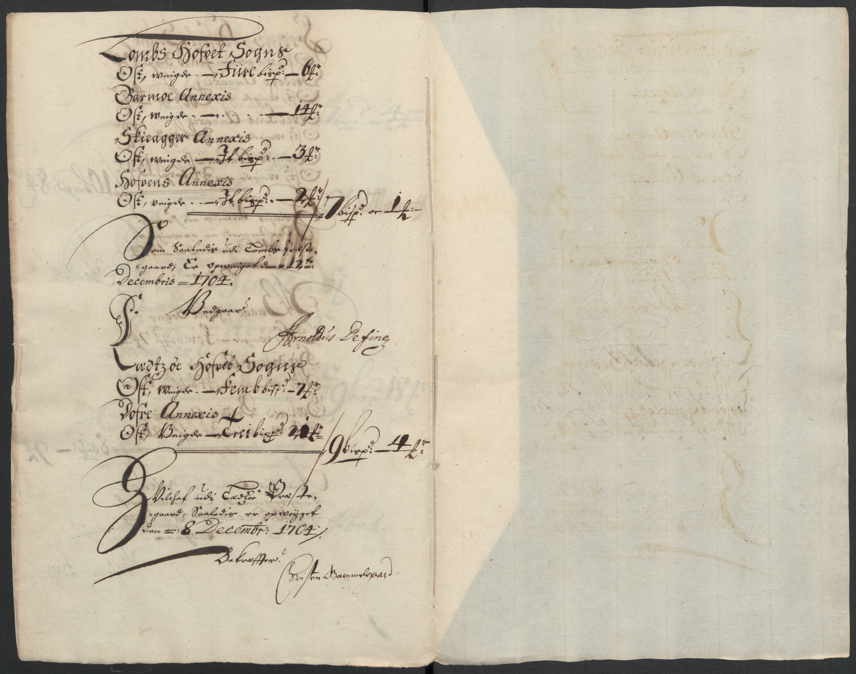 Rentekammeret inntil 1814, Reviderte regnskaper, Fogderegnskap, RA/EA-4092/R17/L1177: Fogderegnskap Gudbrandsdal, 1704, s. 121