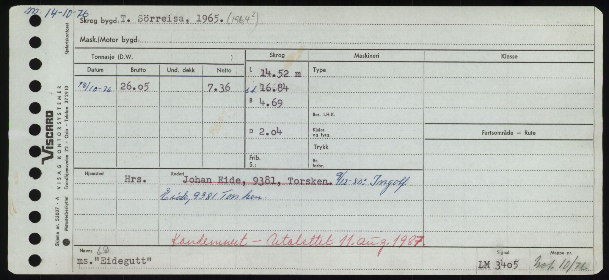 Sjøfartsdirektoratet med forløpere, Skipsmålingen, RA/S-1627/H/Hd/L0009: Fartøy, E, s. 119