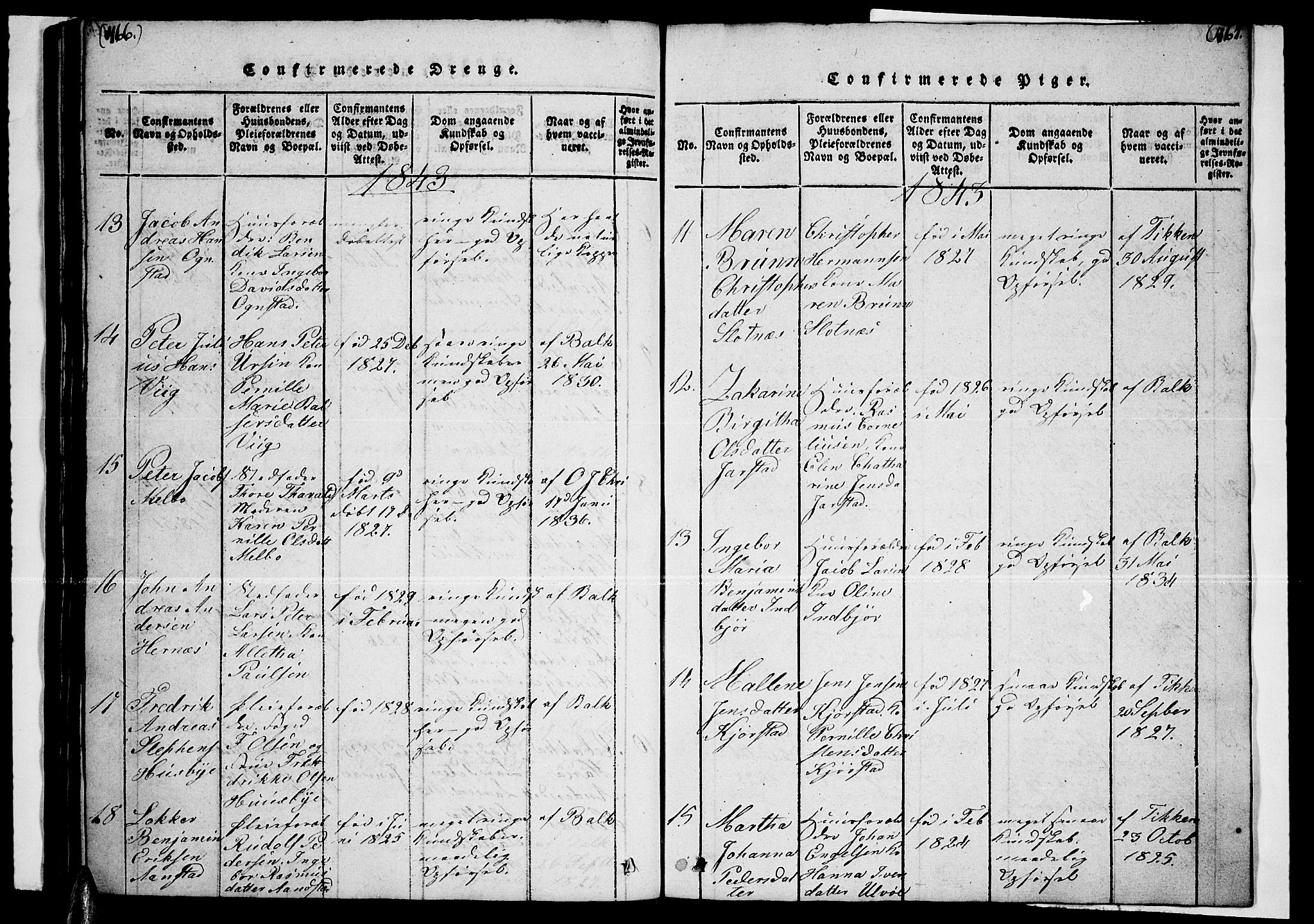 Ministerialprotokoller, klokkerbøker og fødselsregistre - Nordland, AV/SAT-A-1459/888/L1263: Klokkerbok nr. 888C02 /1, 1820-1850, s. 466-467