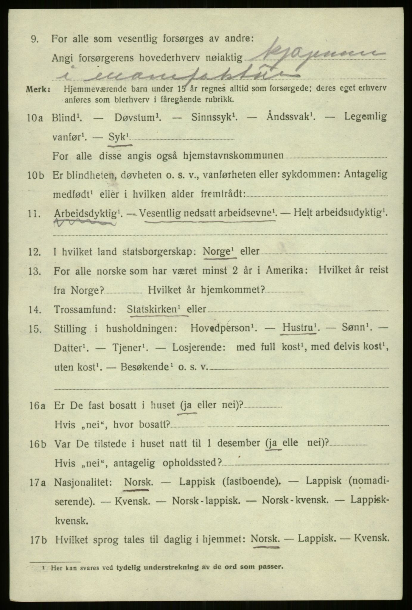 SATØ, Folketelling 1920 for 1901 Harstad ladested, 1920, s. 5201