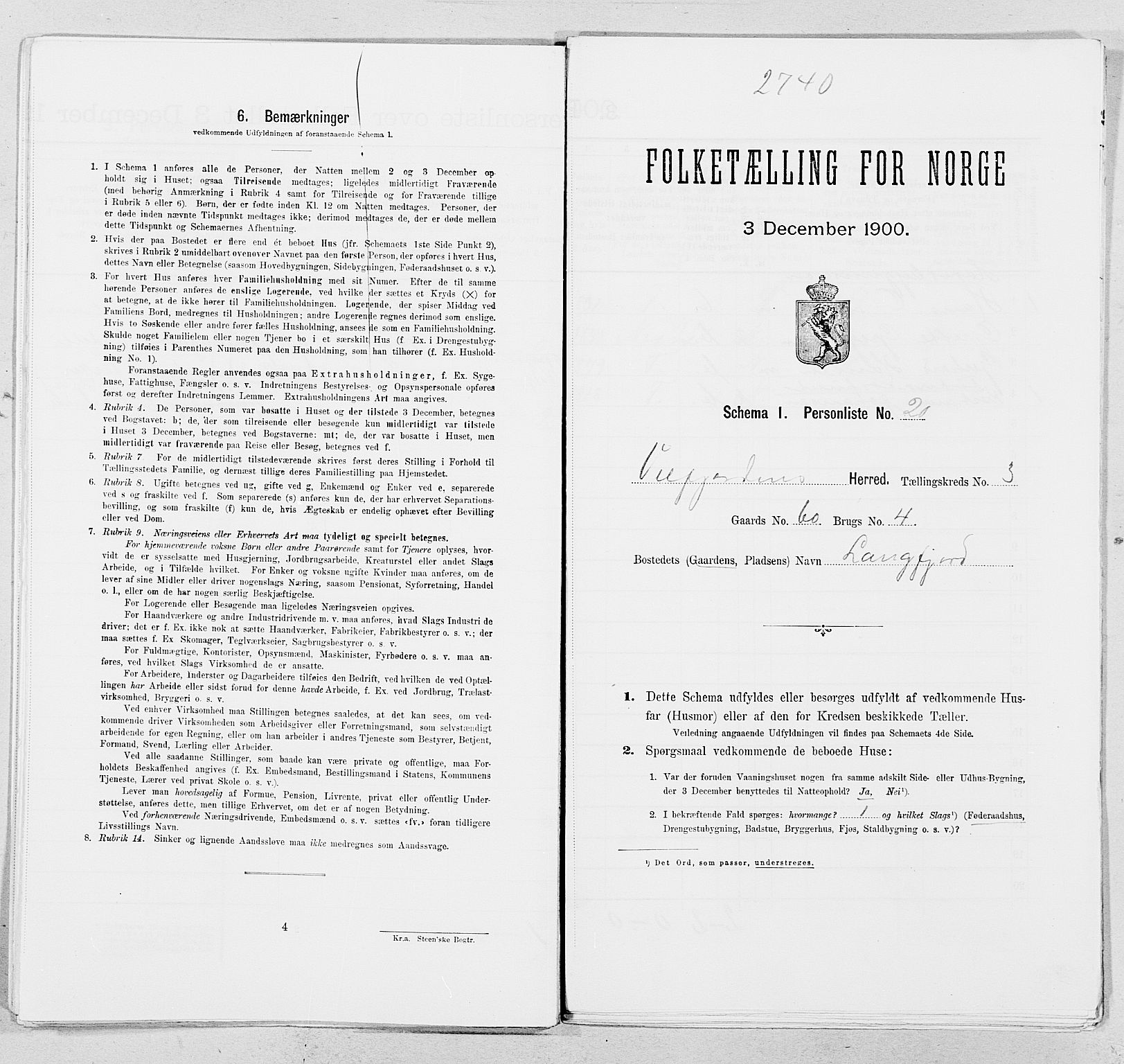 SAT, Folketelling 1900 for 1813 Velfjord herred, 1900, s. 434