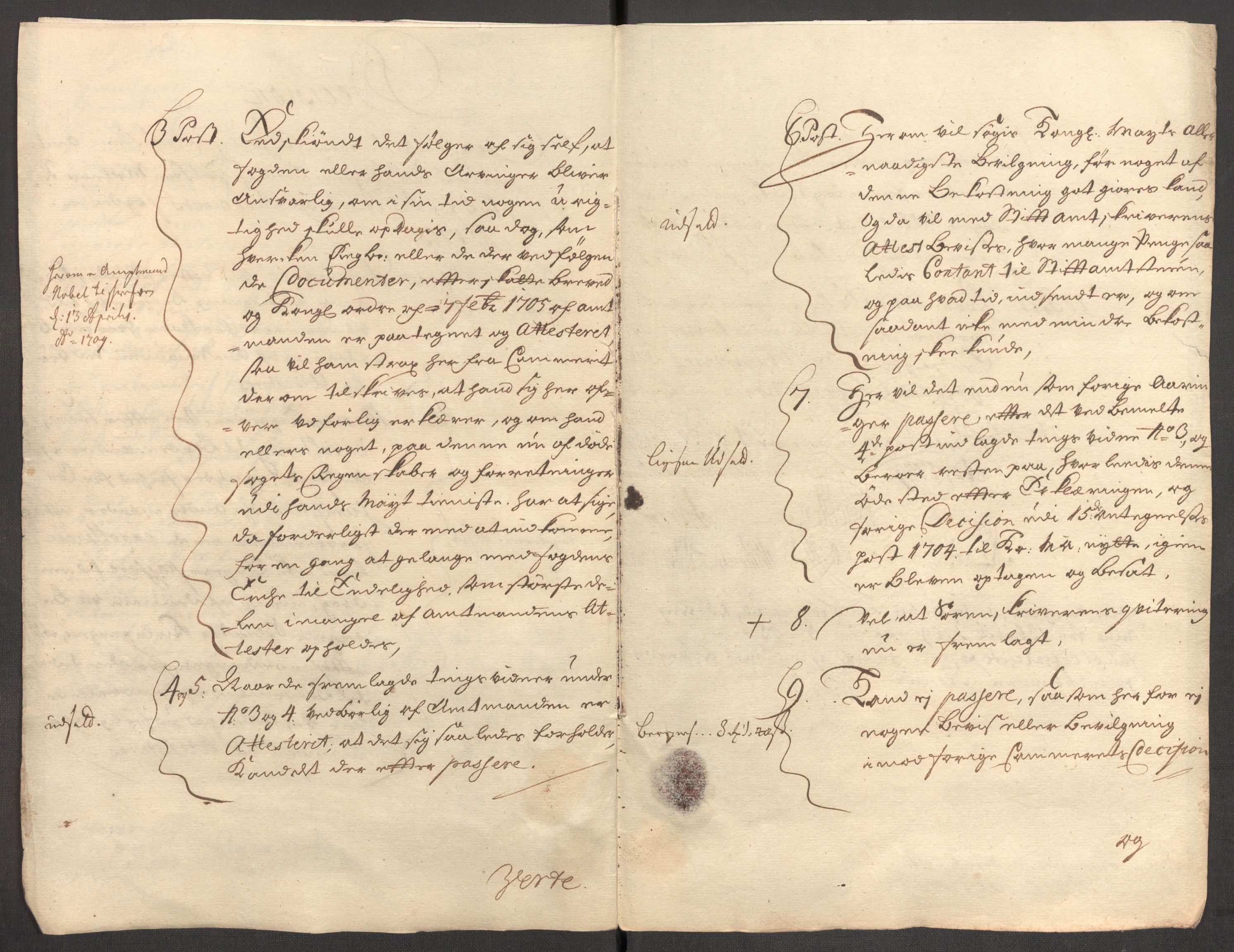 Rentekammeret inntil 1814, Reviderte regnskaper, Fogderegnskap, RA/EA-4092/R54/L3560: Fogderegnskap Sunnmøre, 1704-1705, s. 450