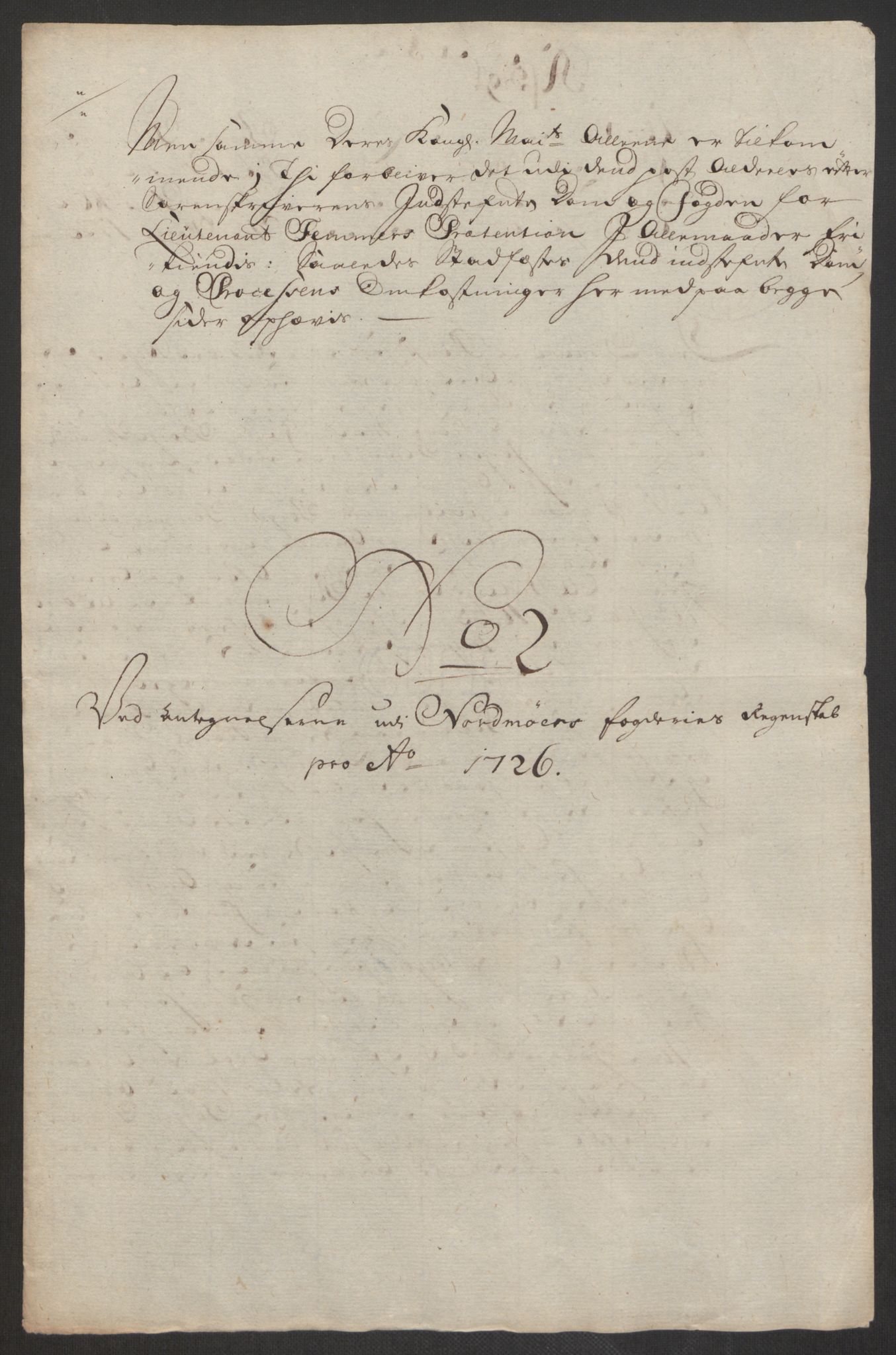 Rentekammeret inntil 1814, Reviderte regnskaper, Fogderegnskap, RA/EA-4092/R56/L3759: Fogderegnskap Nordmøre, 1726, s. 341