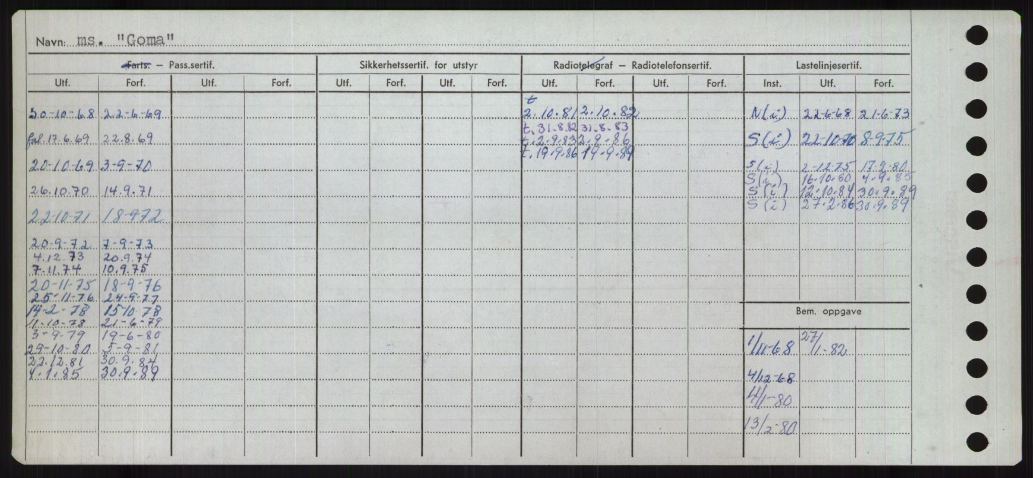 Sjøfartsdirektoratet med forløpere, Skipsmålingen, RA/S-1627/H/Ha/L0002/0002: Fartøy, Eik-Hill / Fartøy, G-Hill, s. 208