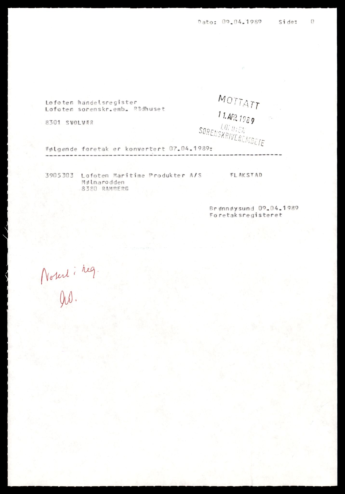 Lofoten sorenskriveri, SAT/A-0017/2/J/Jd/Jdc/L0012: Bilag, Lofoten M-Lofoten T, 1944-1990, s. 1