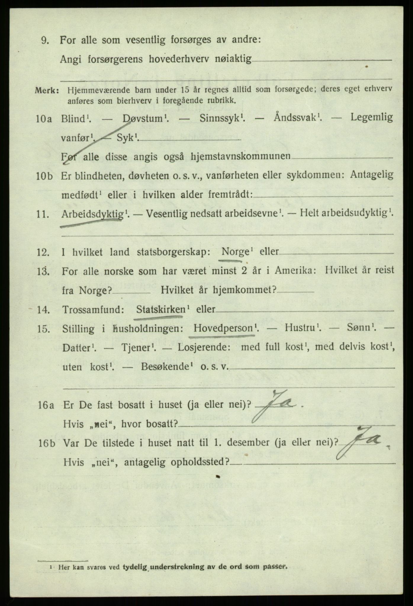 SAB, Folketelling 1920 for 1243 Os herred, 1920, s. 8651