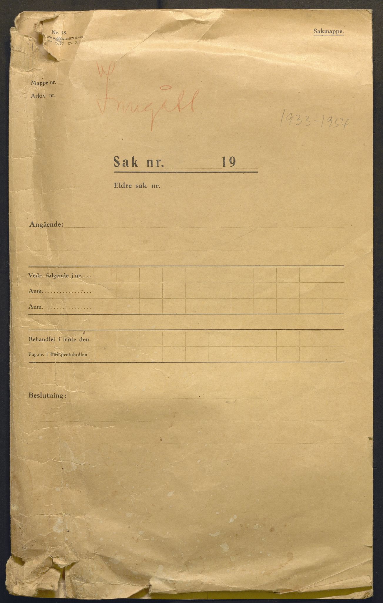 Fiskeridirektoratet - 1 Adm. ledelse - 13 Båtkontoret, SAB/A-2003/I/Ia/Iab/L0010: 135.0204/5 Korrespondanse - Berg, 1933-1961