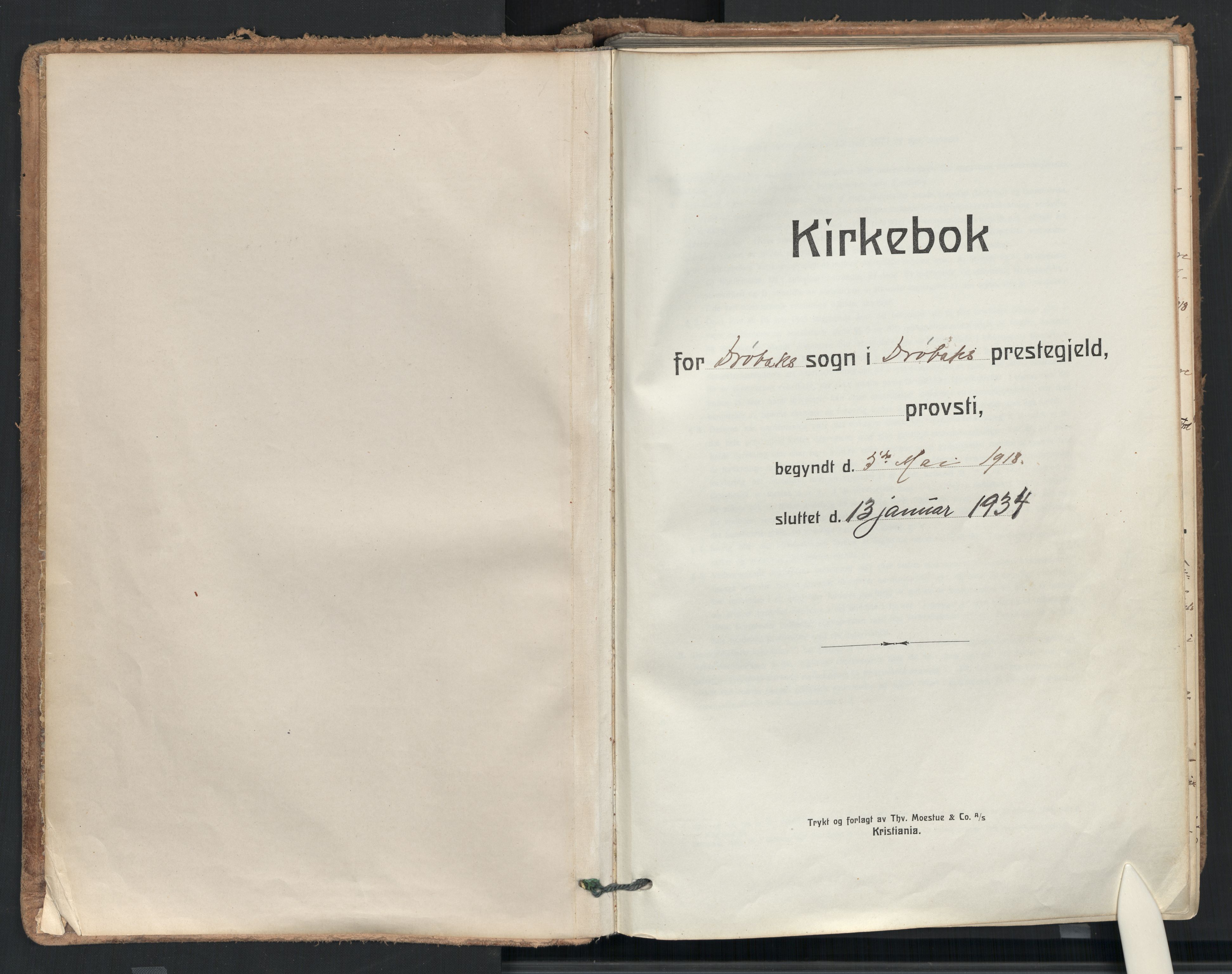 Drøbak prestekontor Kirkebøker, SAO/A-10142a/F/Fb/L0004: Ministerialbok nr. II 4, 1918-1933