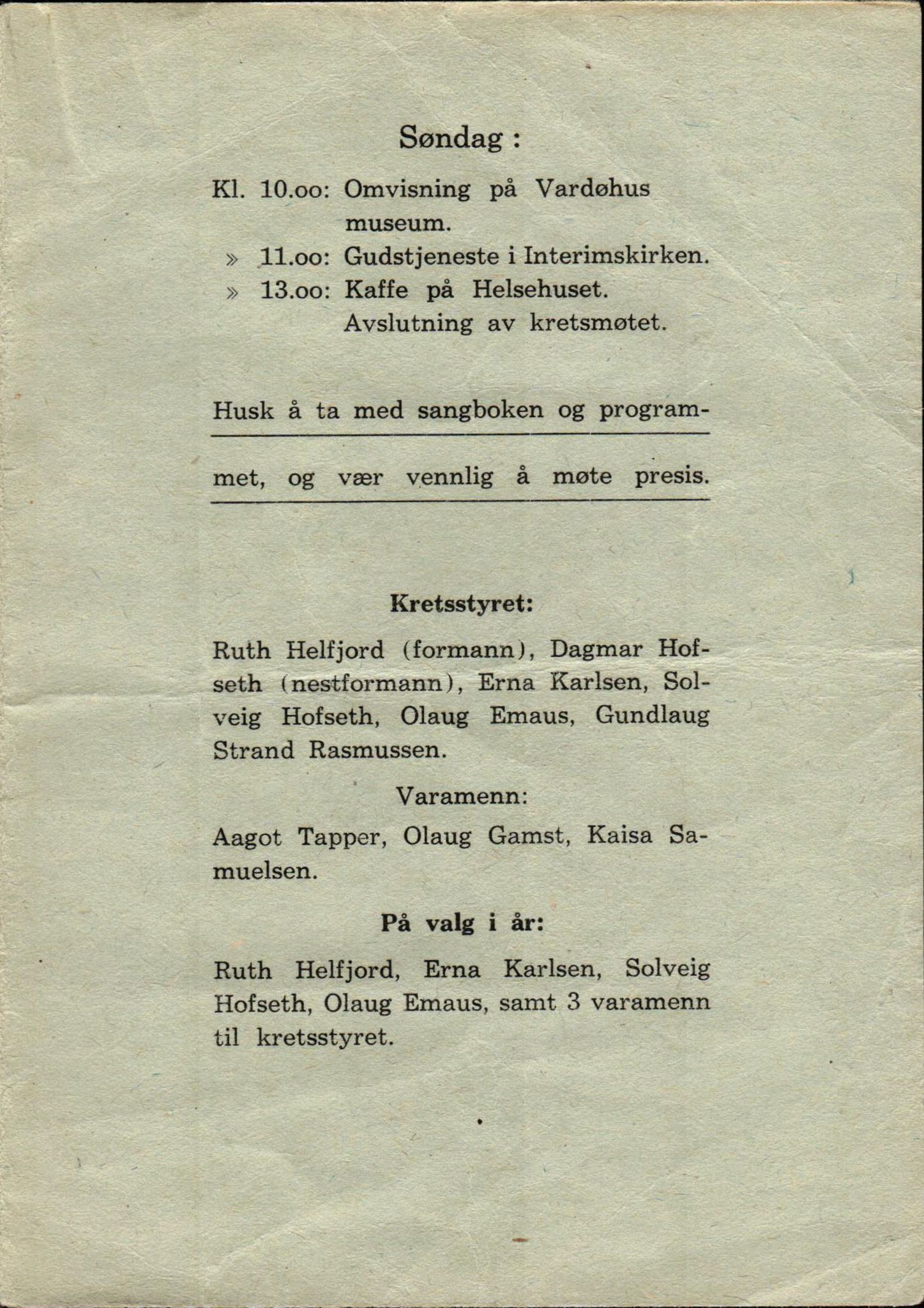 Øksfjord sanitetsforening , FMFB/A-1200/Aa/L0002: Møteprotokoll, 1964-1986, s. 5