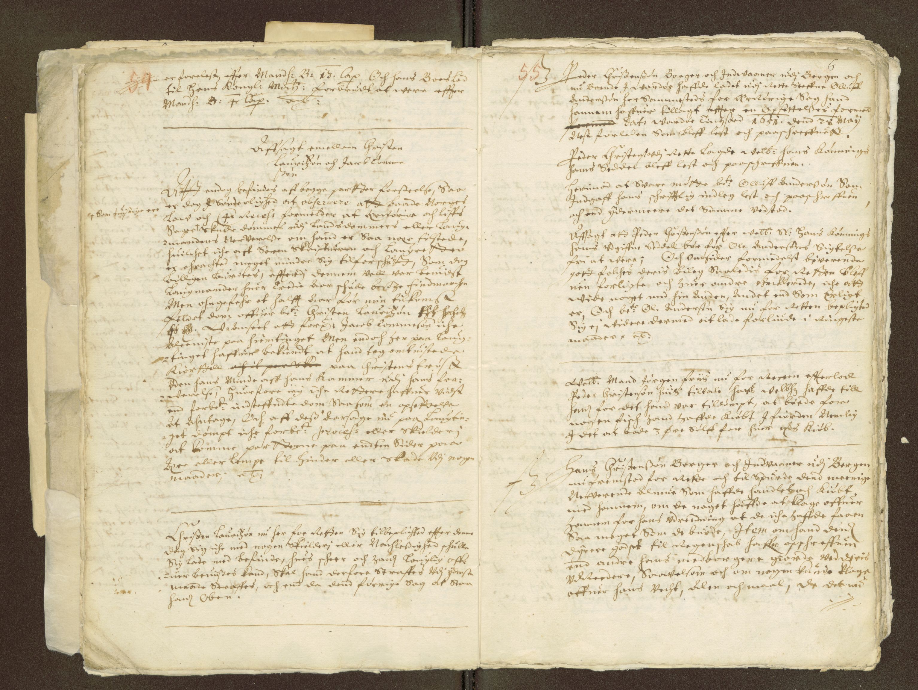 Nordland og Finnmarks lagstol, AV/SAT-A-5608/X/L0001: Lagtingsprotokoll , 1647-1668, s. 54-55