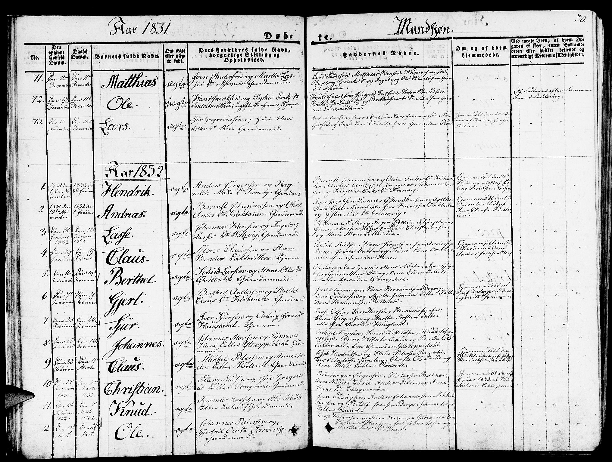Gulen sokneprestembete, AV/SAB-A-80201/H/Haa/Haaa/L0019: Ministerialbok nr. A 19, 1826-1836, s. 30