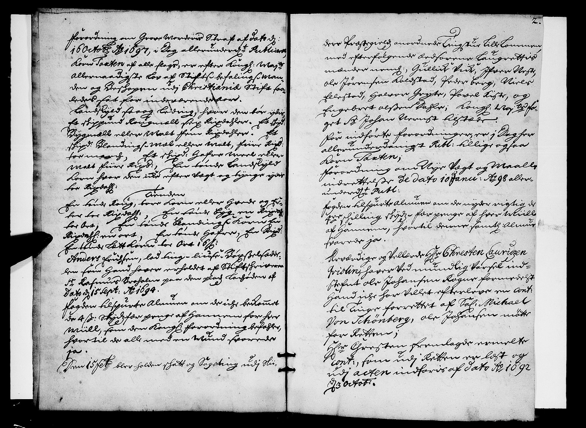 Hadeland, Land og Valdres sorenskriveri, SAH/TING-028/G/Gb/L0036: Tingbok, 1698, s. 1b-2a