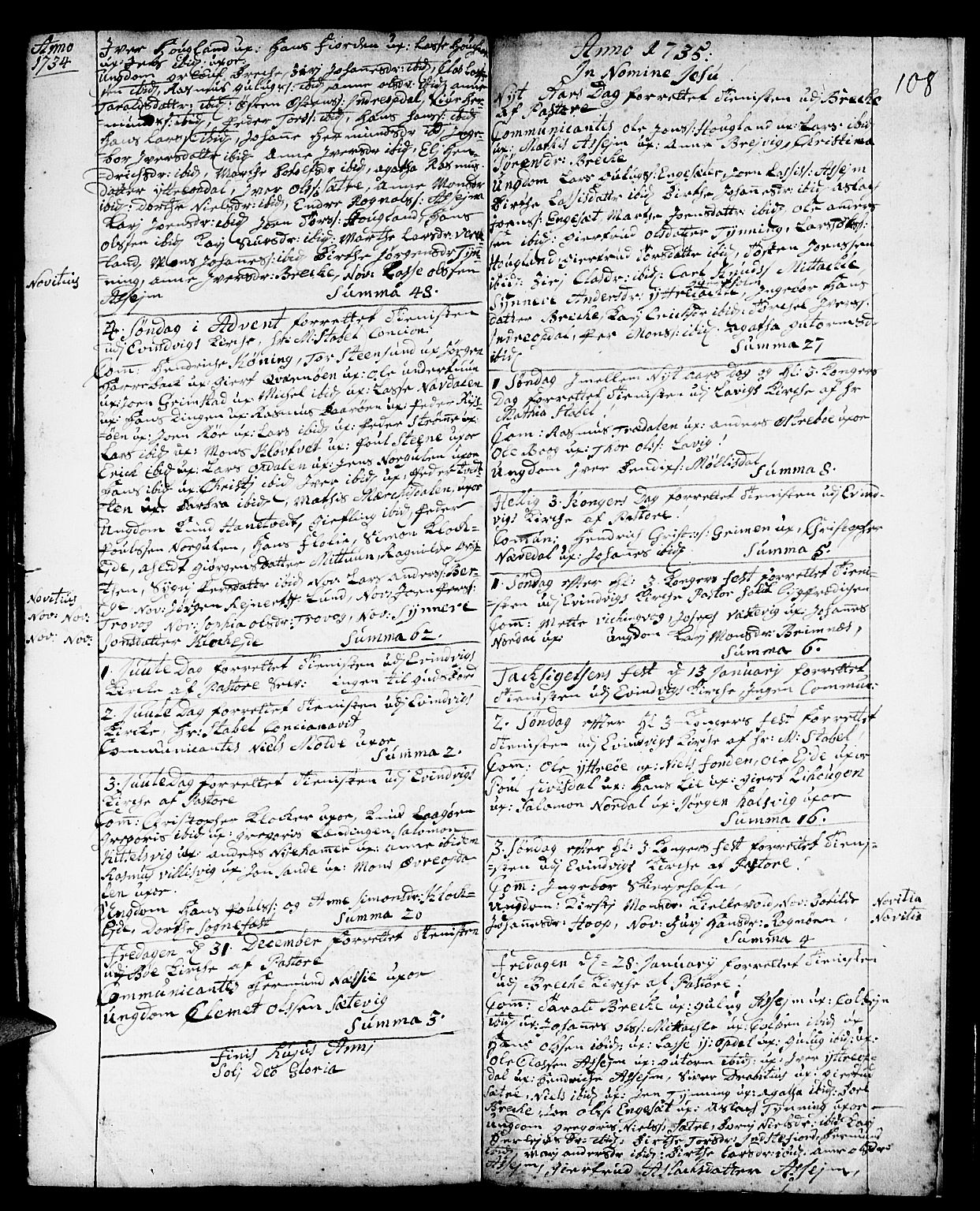 Gulen sokneprestembete, AV/SAB-A-80201/H/Haa/Haaa/L0001: Ministerialbok nr. A 1, 1680-1735, s. 108