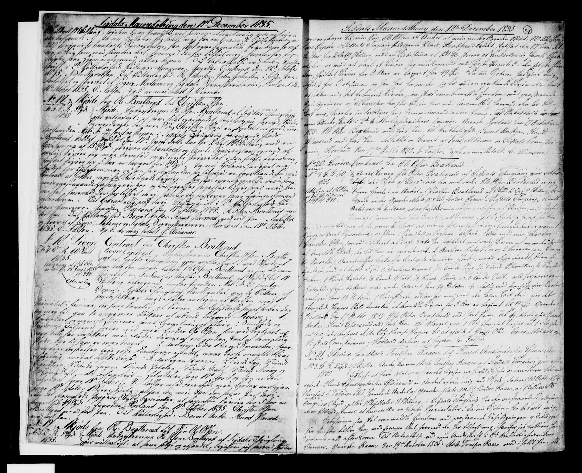 Eiker, Modum og Sigdal sorenskriveri, SAKO/A-123/G/Ga/Gaa/L0010a: Pantebok nr. I 10a, 1835-1838, s. 4
