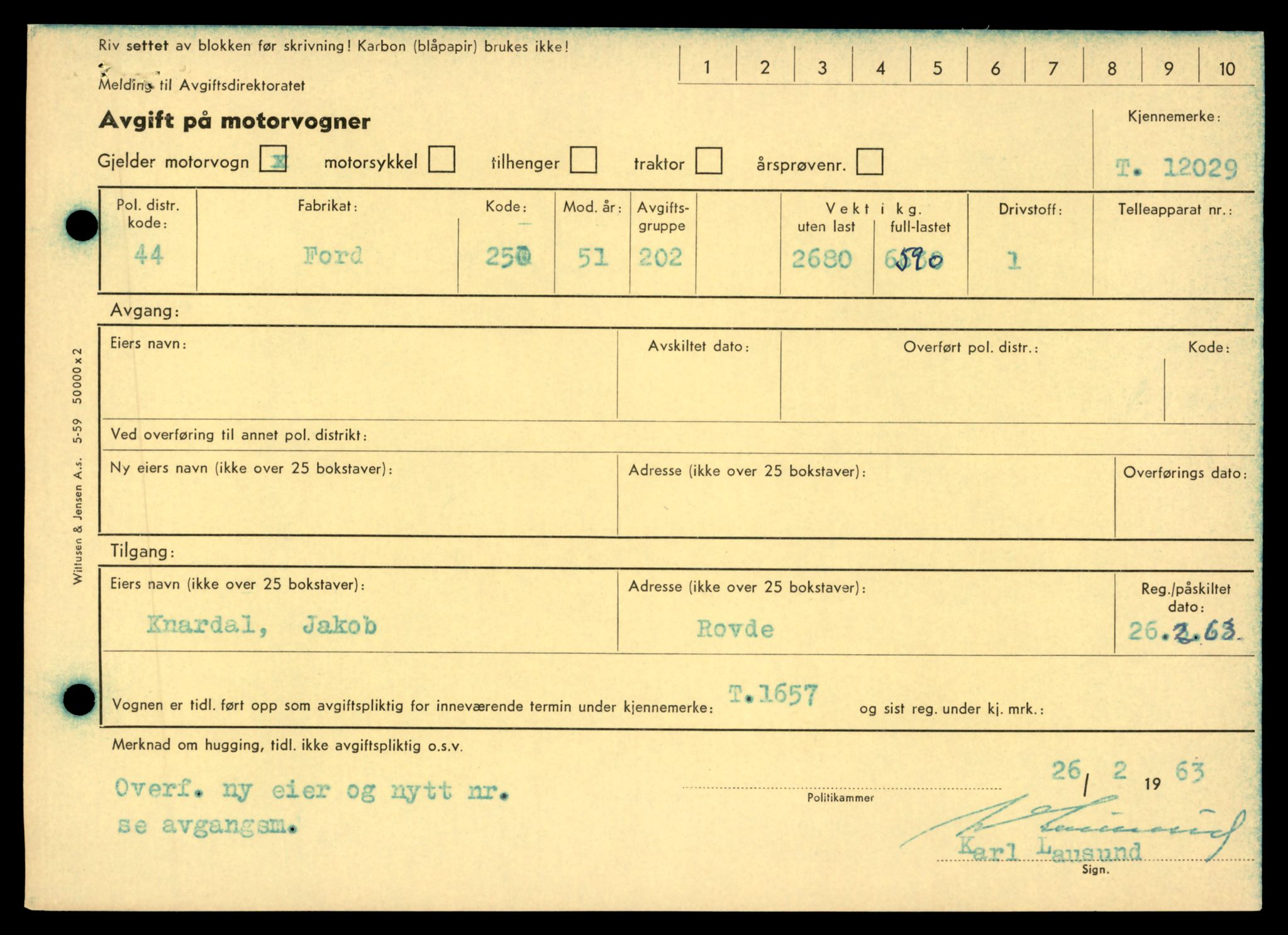 Møre og Romsdal vegkontor - Ålesund trafikkstasjon, AV/SAT-A-4099/F/Fe/L0032: Registreringskort for kjøretøy T 11997 - T 12149, 1927-1998, s. 961