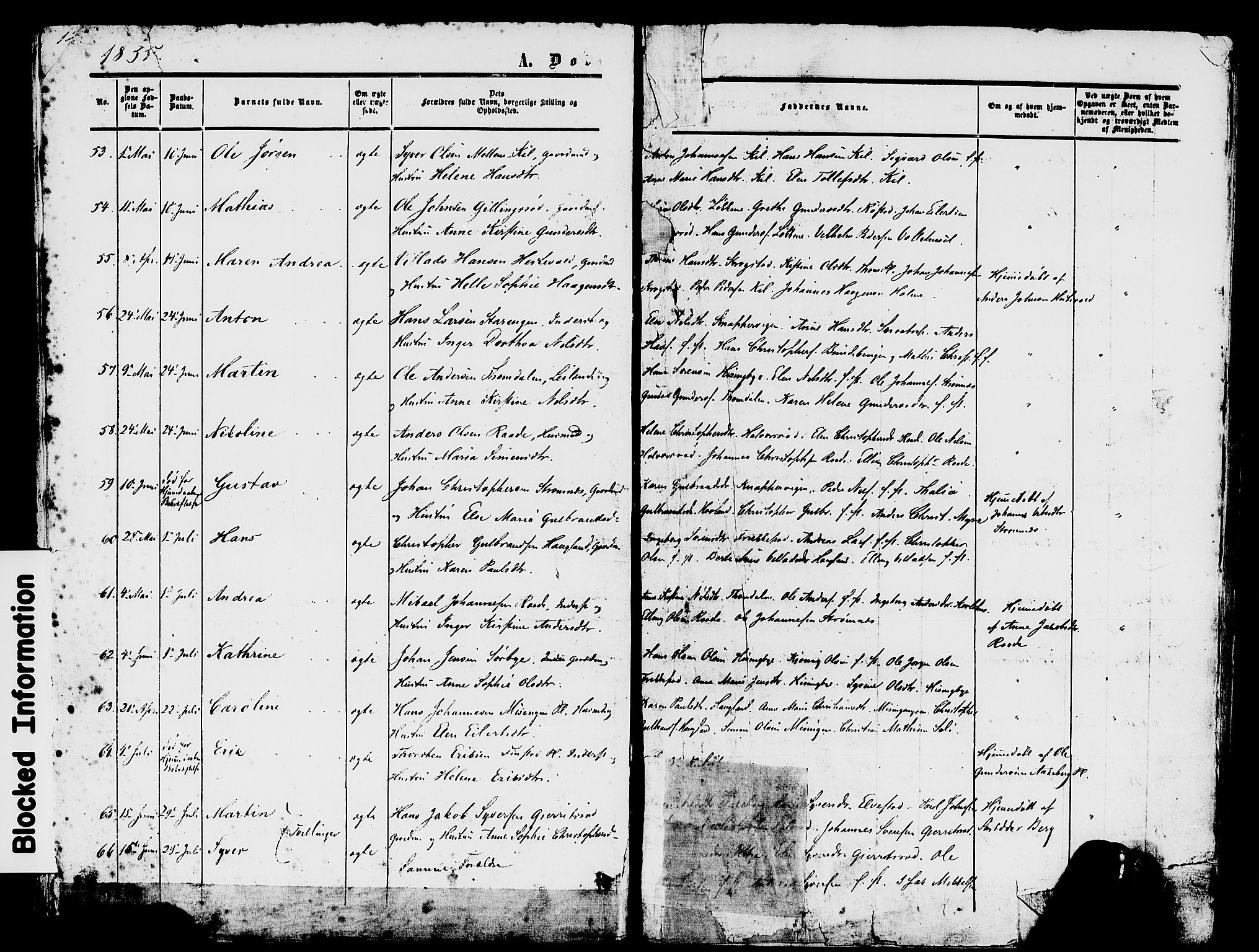 Råde prestekontor kirkebøker, AV/SAO-A-2009/F/Fa/L0006: Ministerialbok nr. 6, 1854-1877, s. 12