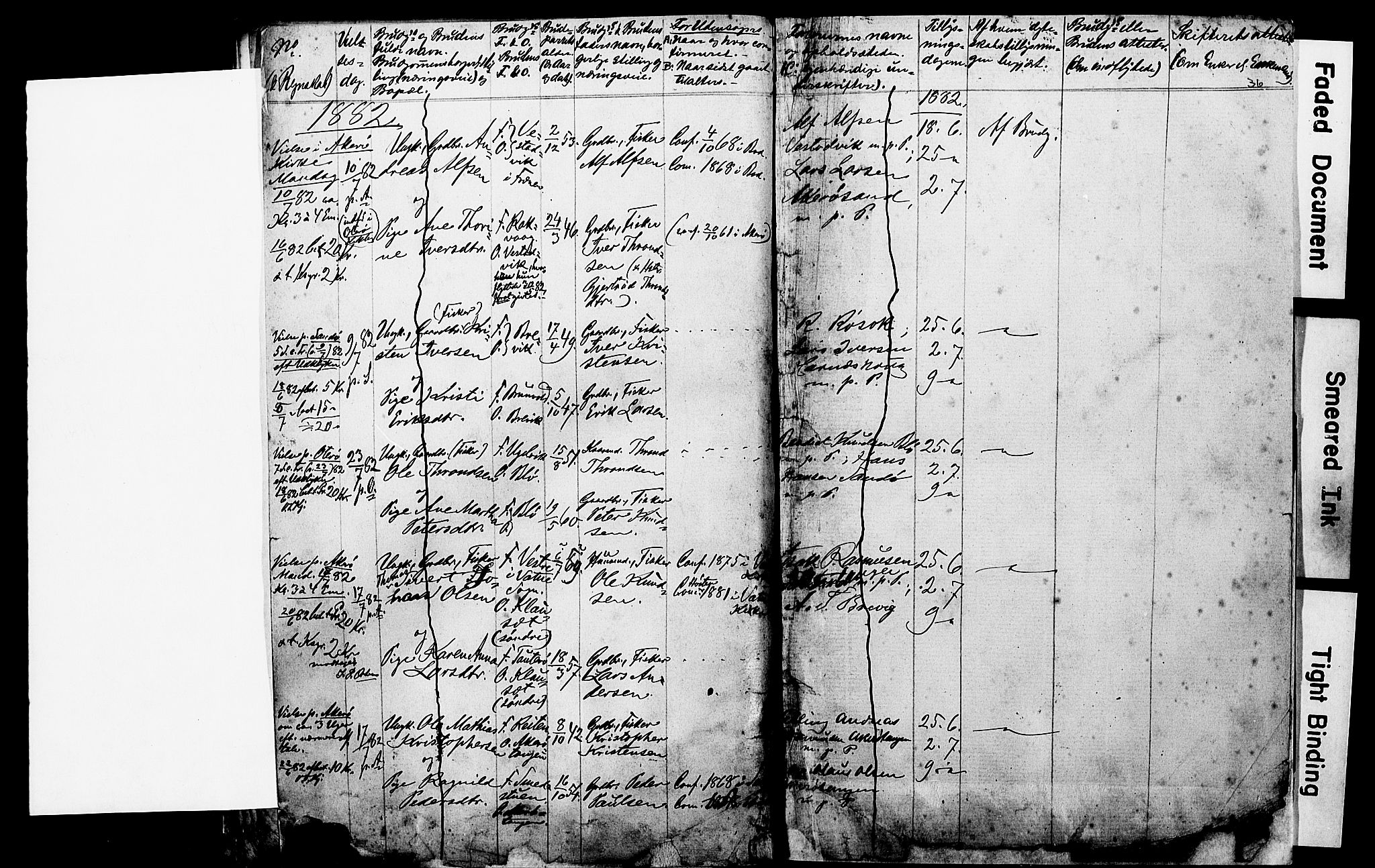 Ministerialprotokoller, klokkerbøker og fødselsregistre - Møre og Romsdal, AV/SAT-A-1454/560/L0722: Lysningsprotokoll nr. 560A06, 1871-1883, s. 36