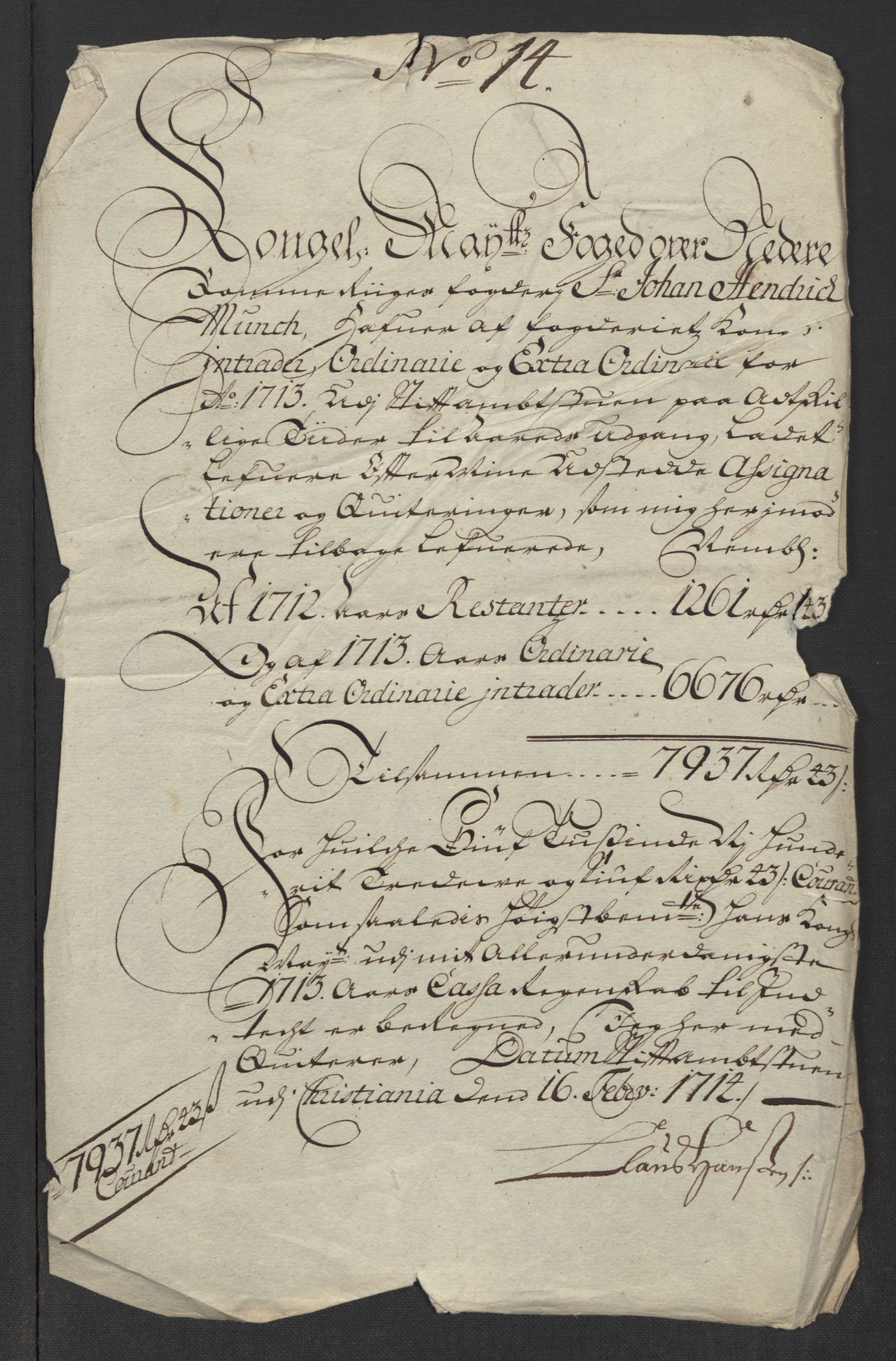 Rentekammeret inntil 1814, Reviderte regnskaper, Fogderegnskap, RA/EA-4092/R11/L0595: Fogderegnskap Nedre Romerike, 1713, s. 329