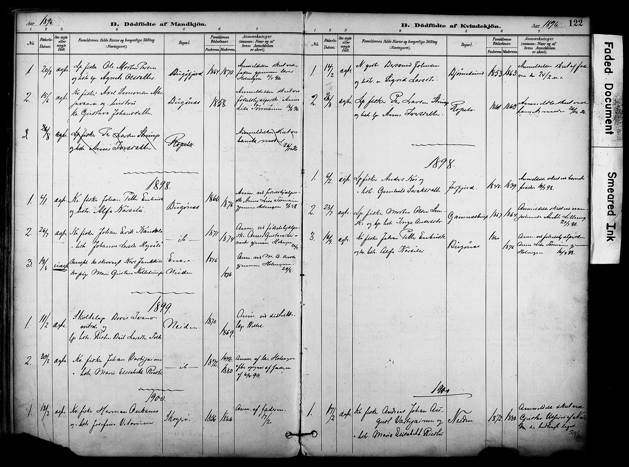 Sør-Varanger sokneprestkontor, AV/SATØ-S-1331/H/Ha/L0004kirke: Ministerialbok nr. 4, 1891-1908, s. 122