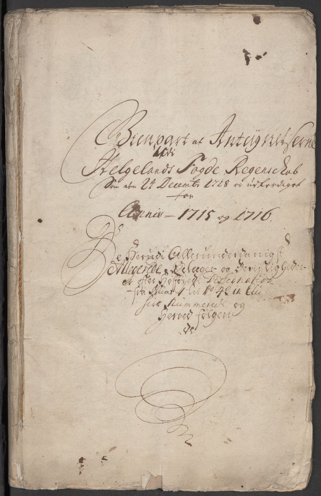 Rentekammeret inntil 1814, Reviderte regnskaper, Fogderegnskap, RA/EA-4092/R65/L4514: Fogderegnskap Helgeland, 1716, s. 324