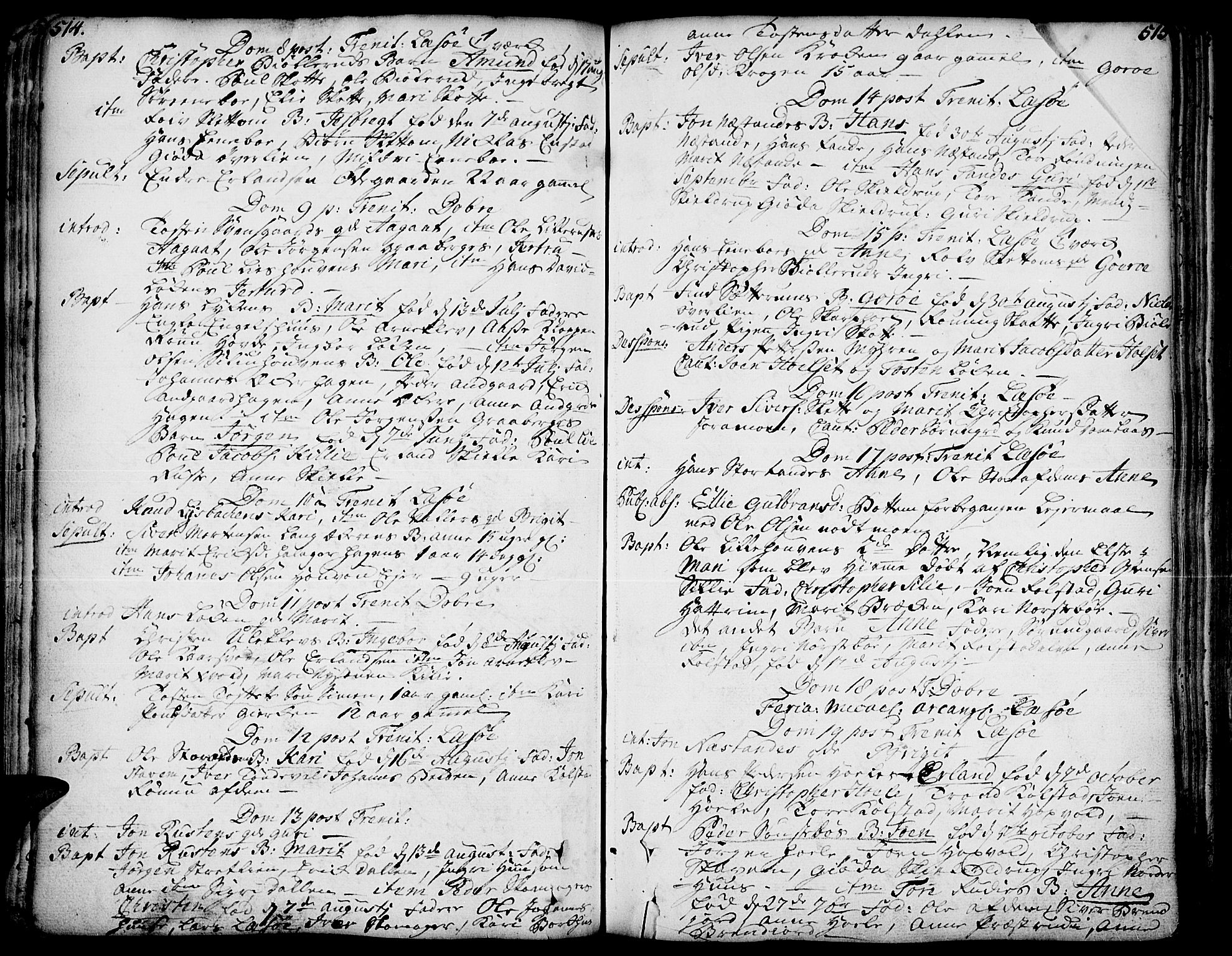 Lesja prestekontor, AV/SAH-PREST-068/H/Ha/Haa/L0002: Ministerialbok nr. 2, 1732-1776, s. 514-515
