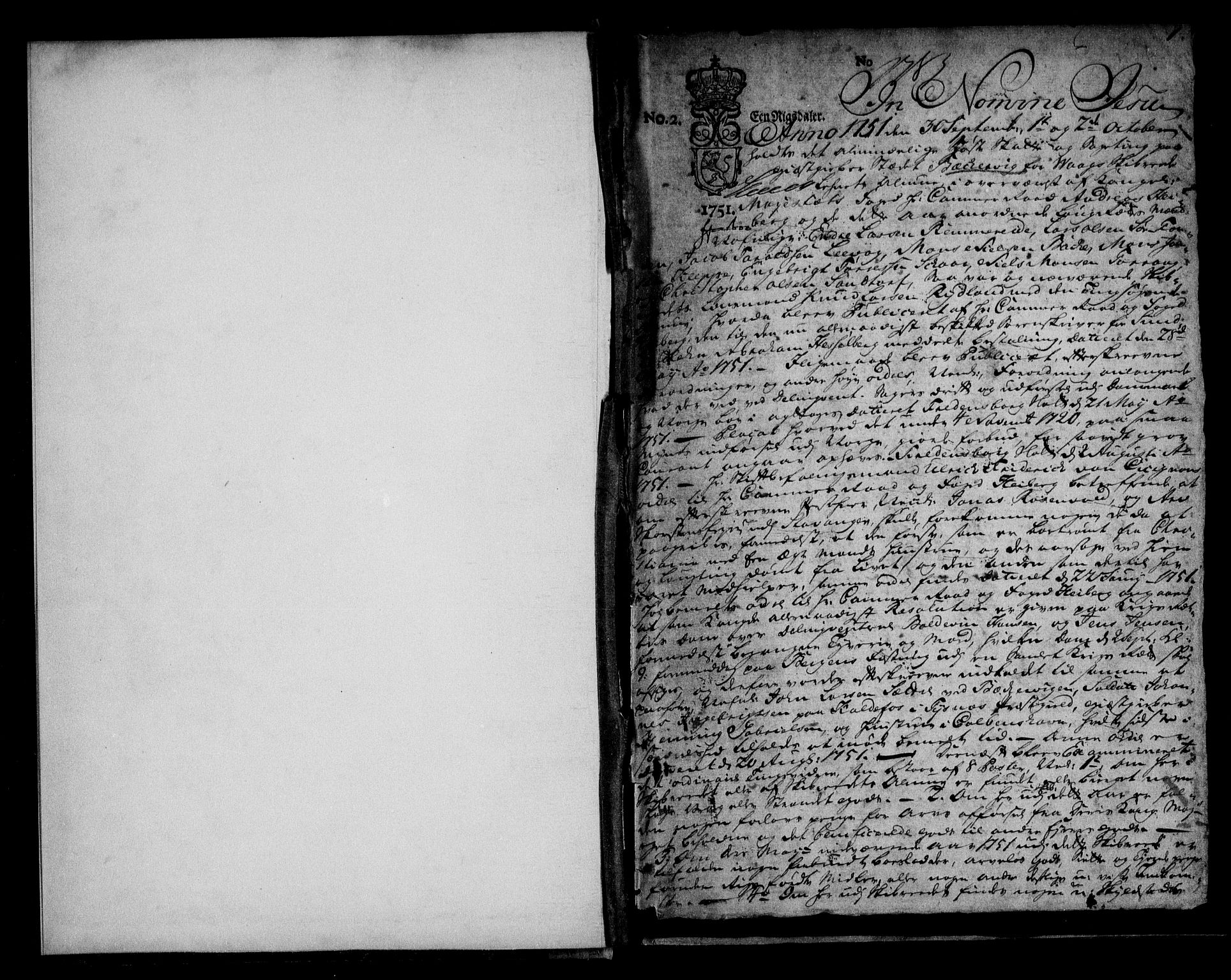 Sunnhordland sorenskrivar, AV/SAB-A-2401/1/F/Faa/L0036: Tingbøker, 1751-1755, s. 0b-1a