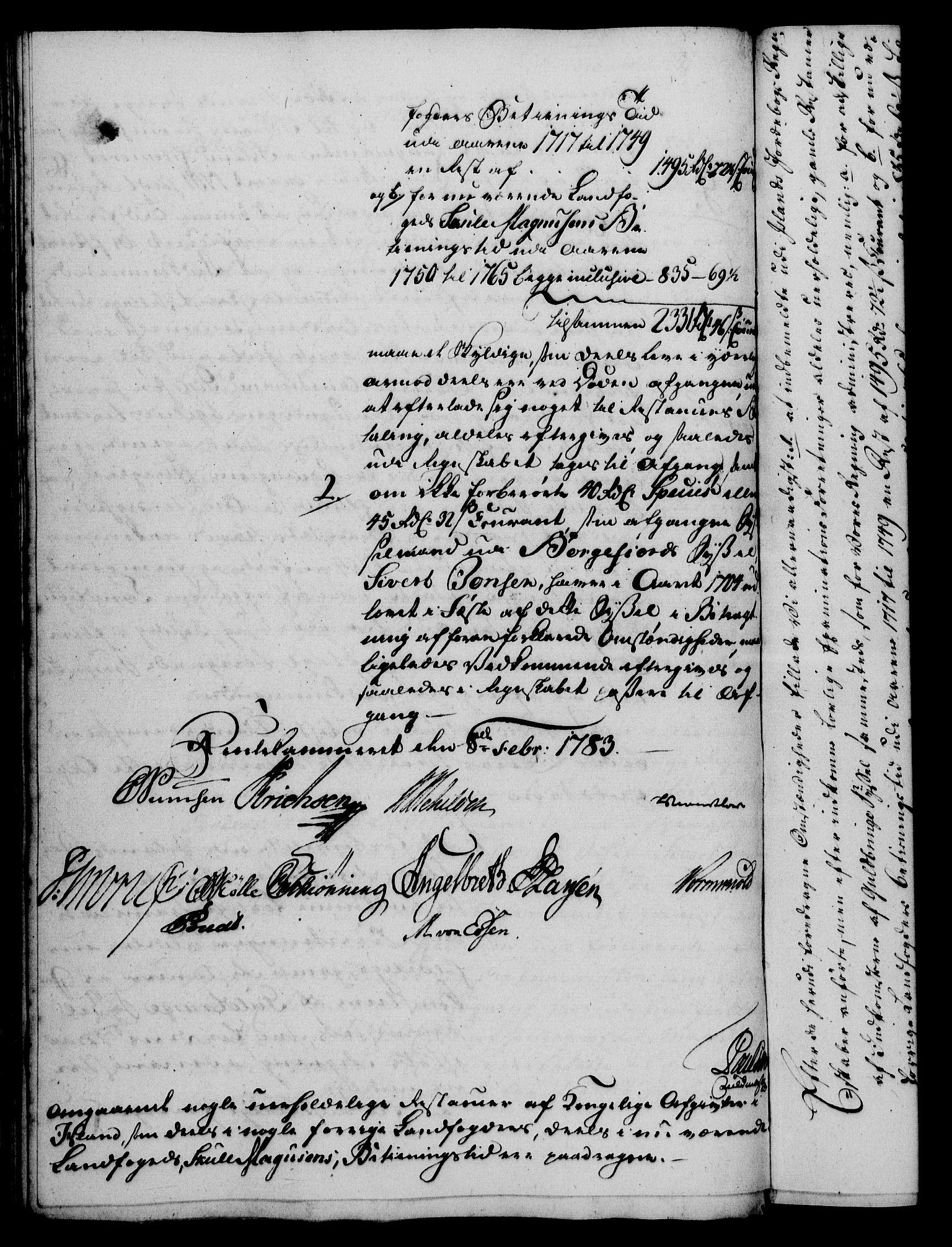 Rentekammeret, Kammerkanselliet, RA/EA-3111/G/Gf/Gfa/L0065: Norsk relasjons- og resolusjonsprotokoll (merket RK 52.65), 1783, s. 109