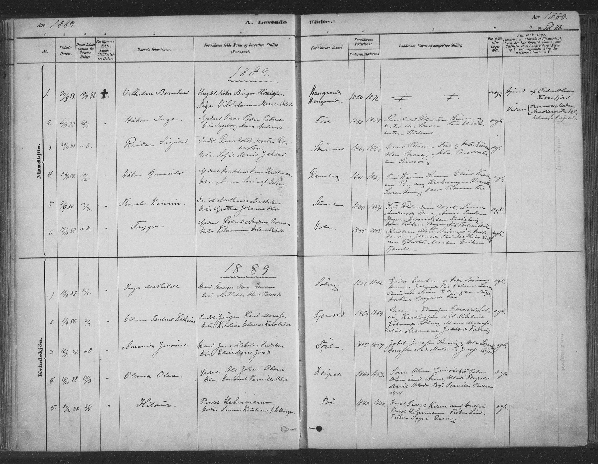 Ministerialprotokoller, klokkerbøker og fødselsregistre - Nordland, SAT/A-1459/891/L1302: Ministerialbok nr. 891A07, 1878-1895, s. 118