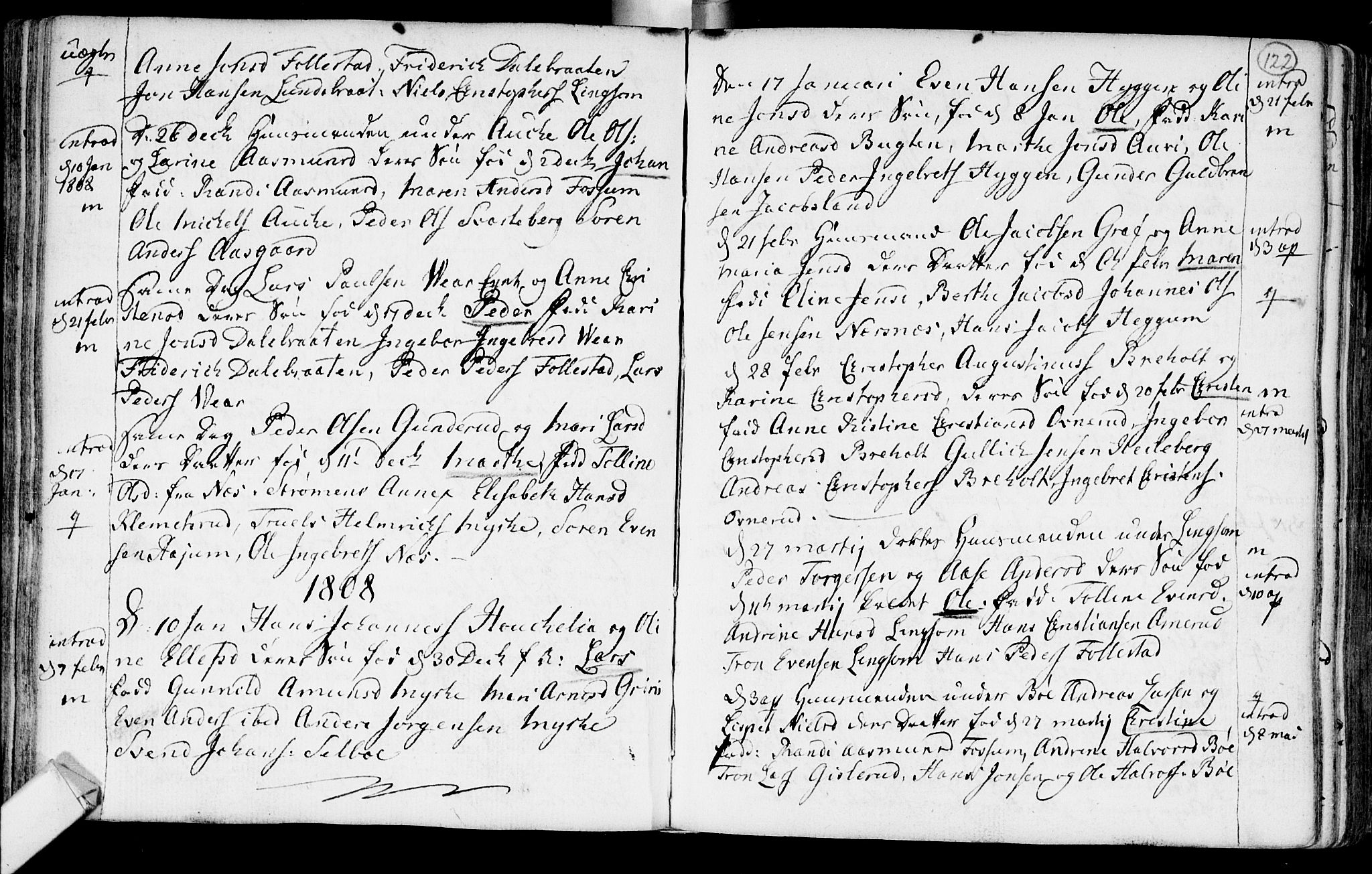 Røyken kirkebøker, AV/SAKO-A-241/F/Fa/L0003: Ministerialbok nr. 3, 1782-1813, s. 122