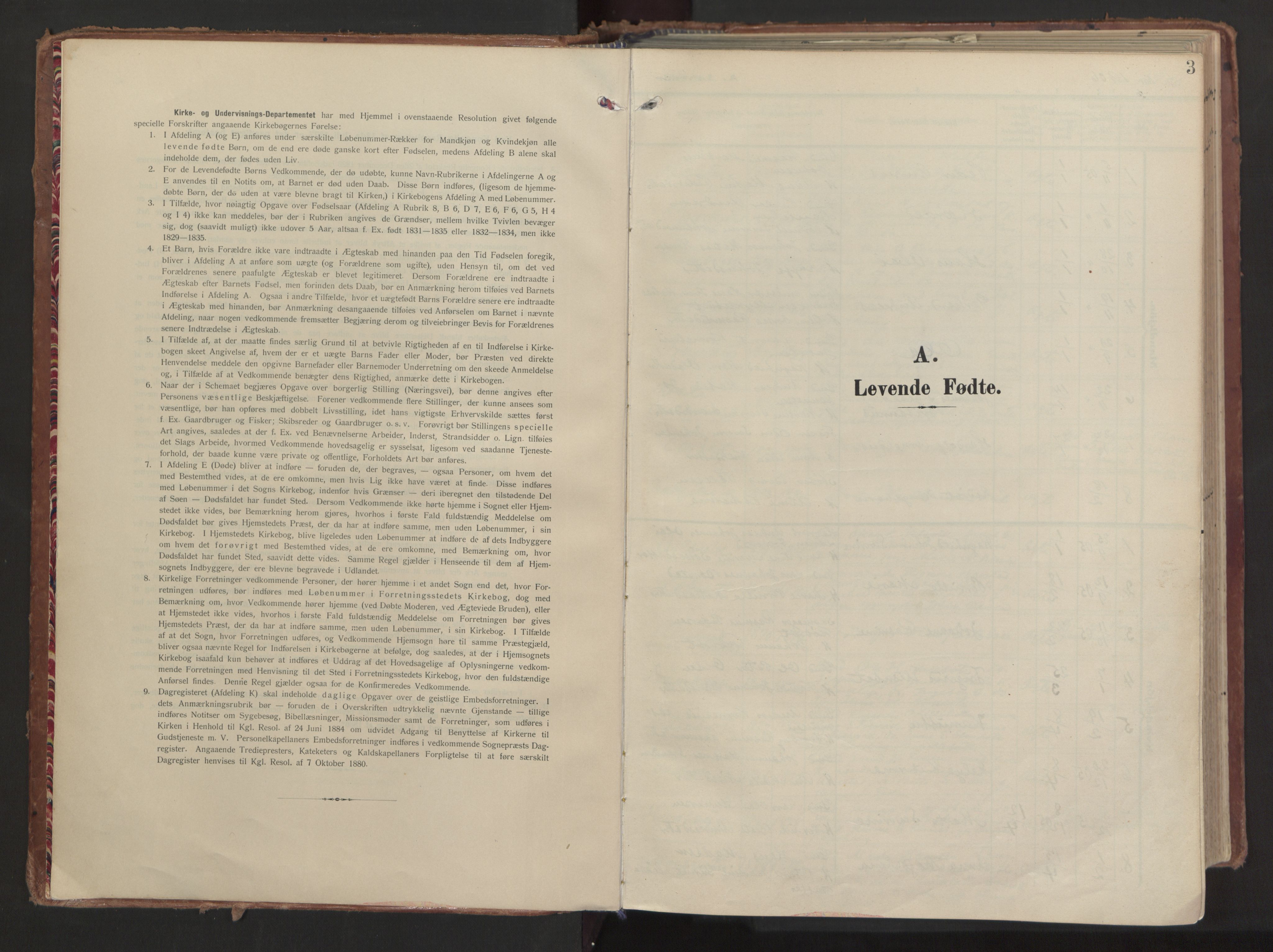 Ministerialprotokoller, klokkerbøker og fødselsregistre - Møre og Romsdal, SAT/A-1454/511/L0144: Ministerialbok nr. 511A11, 1906-1923, s. 3