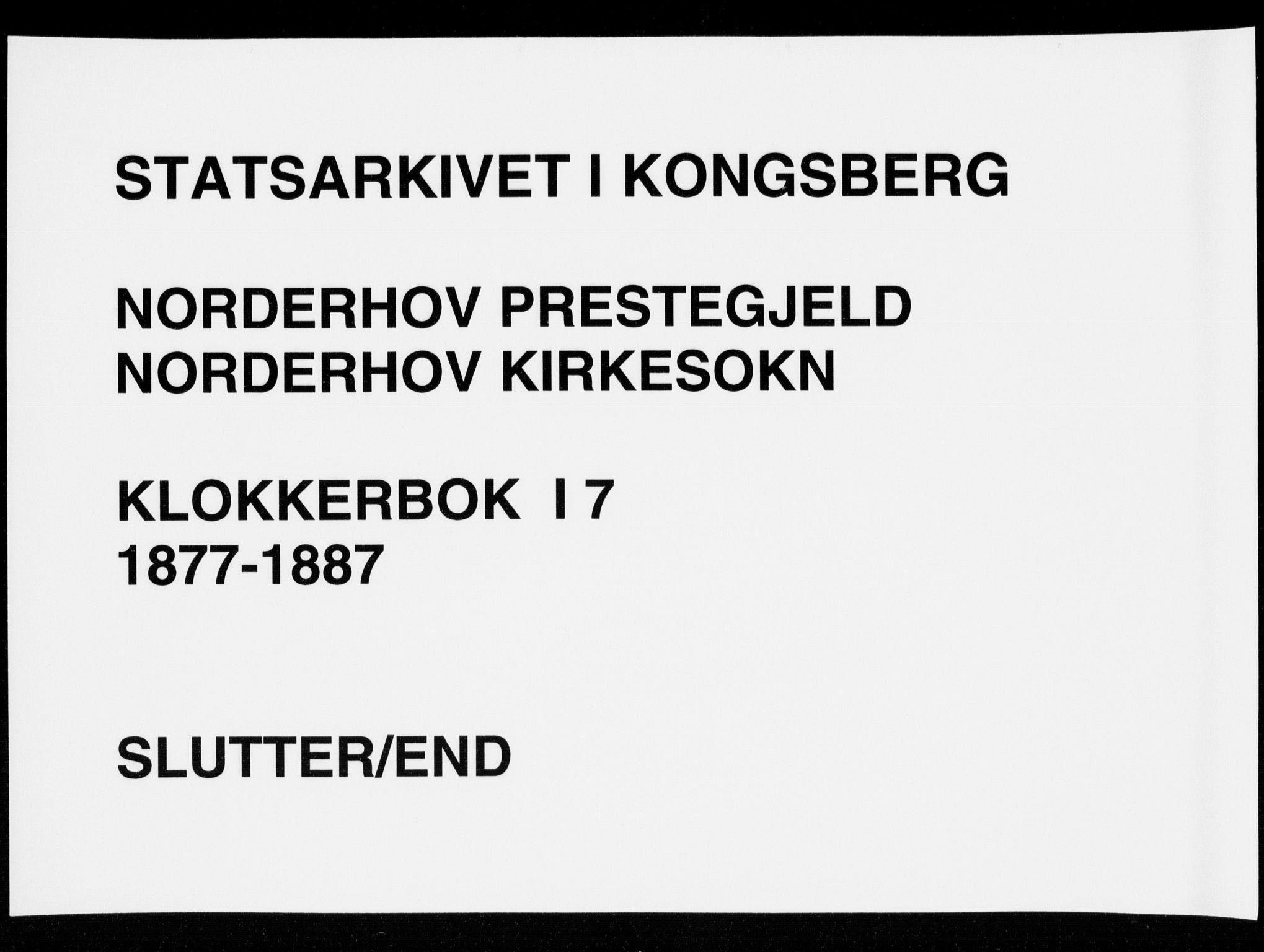 Norderhov kirkebøker, AV/SAKO-A-237/G/Ga/L0007: Klokkerbok nr. I 7, 1877-1887, s. 365