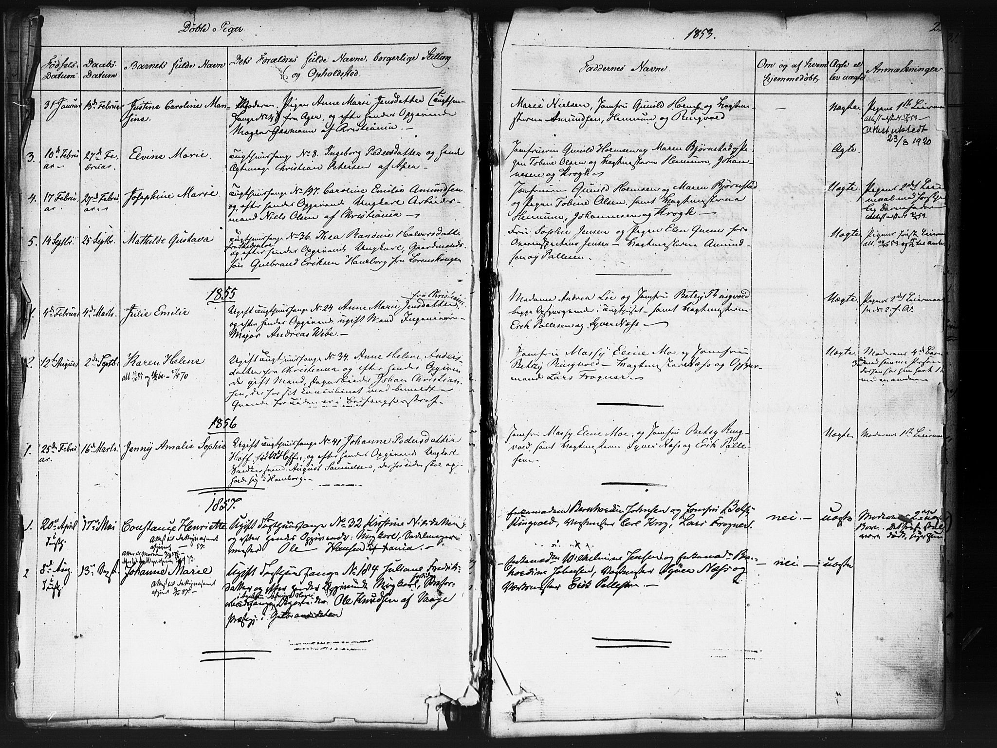Kristiania tukthusprest Kirkebøker, AV/SAO-A-10881/F/Fa/L0003: Ministerialbok nr. 3, 1831-1865, s. 22