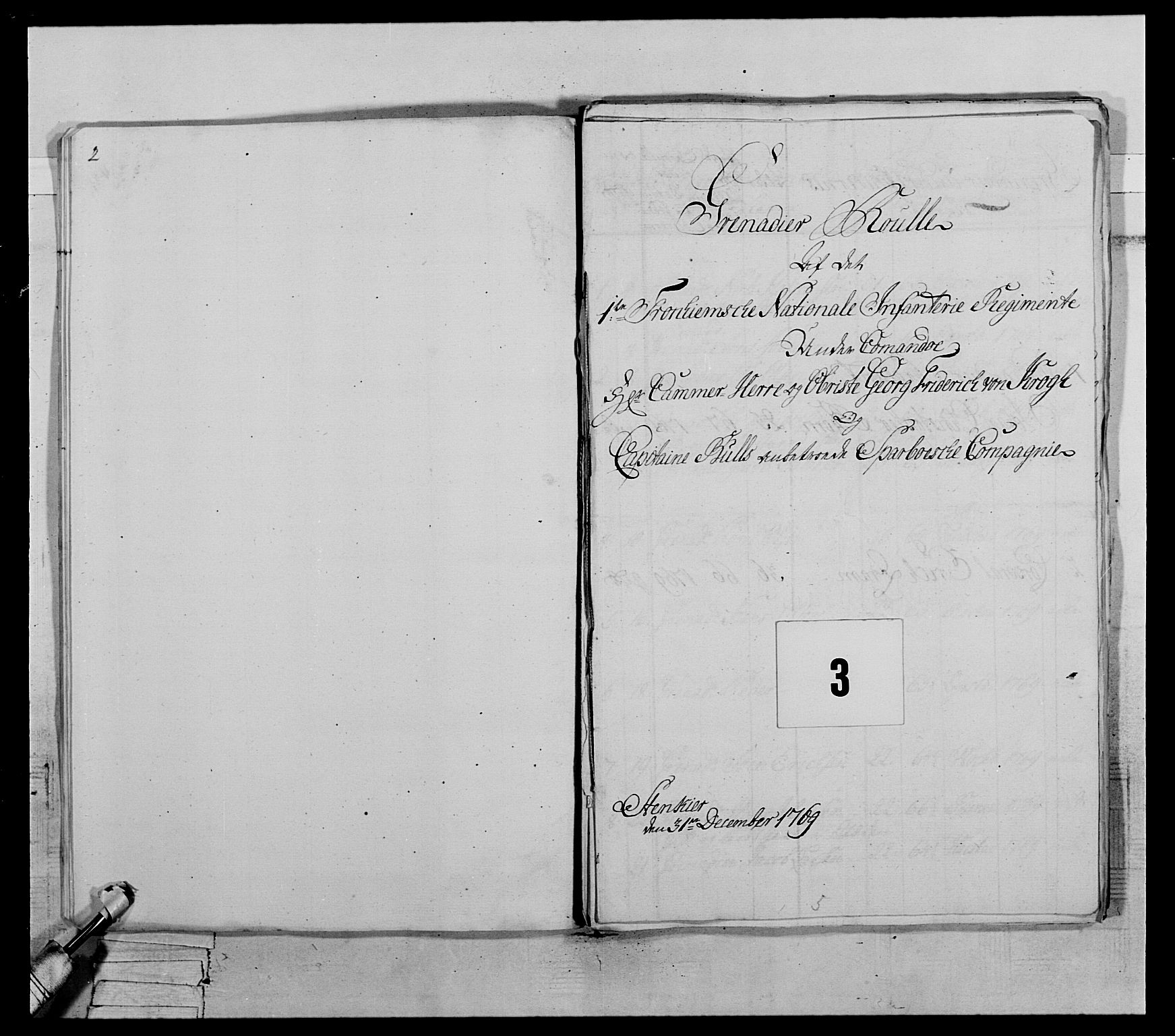 Generalitets- og kommissariatskollegiet, Det kongelige norske kommissariatskollegium, AV/RA-EA-5420/E/Eh/L0071: 1. Trondheimske nasjonale infanteriregiment, 1769-1772, s. 46