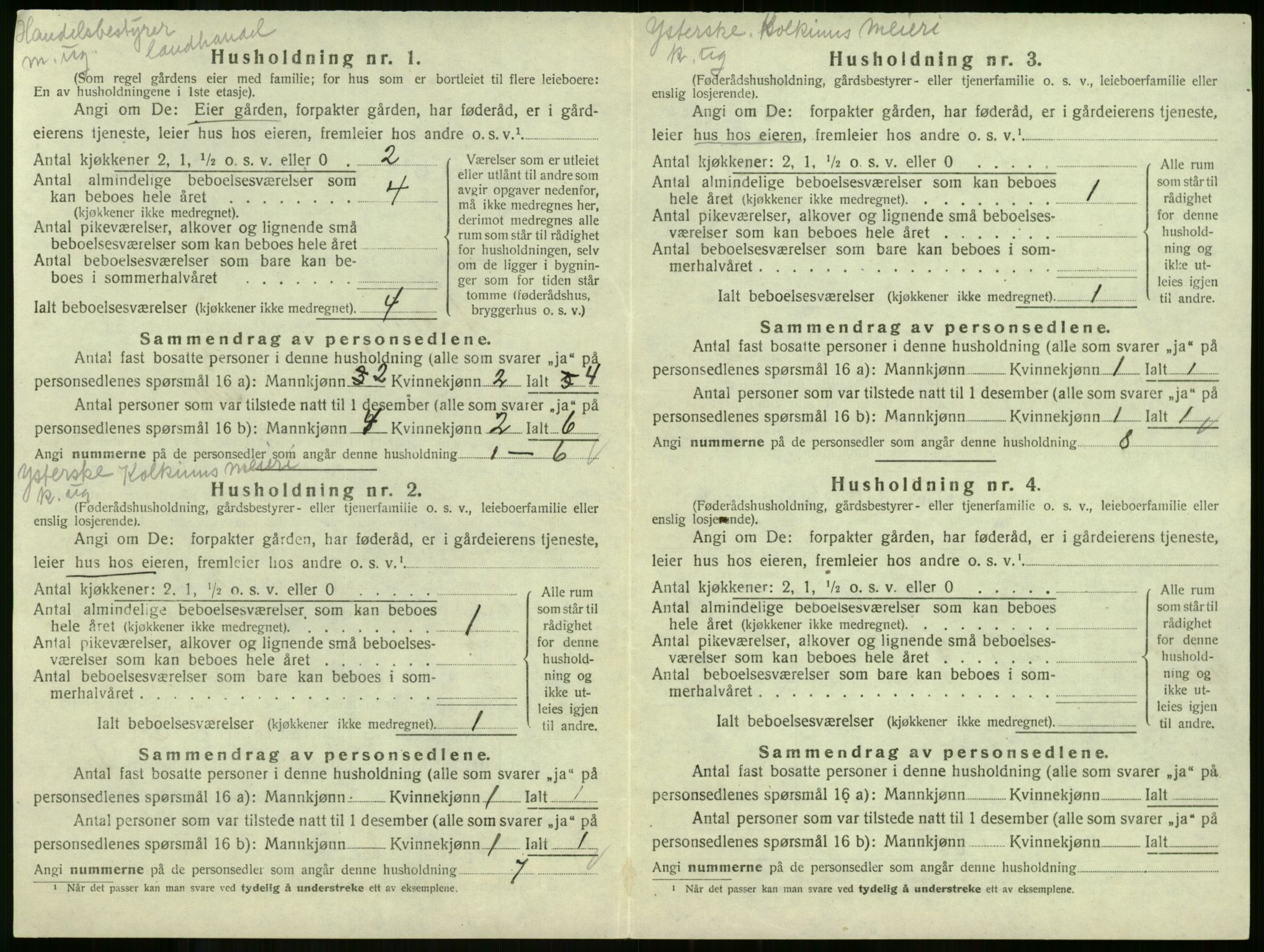 SAKO, Folketelling 1920 for 0719 Andebu herred, 1920, s. 301