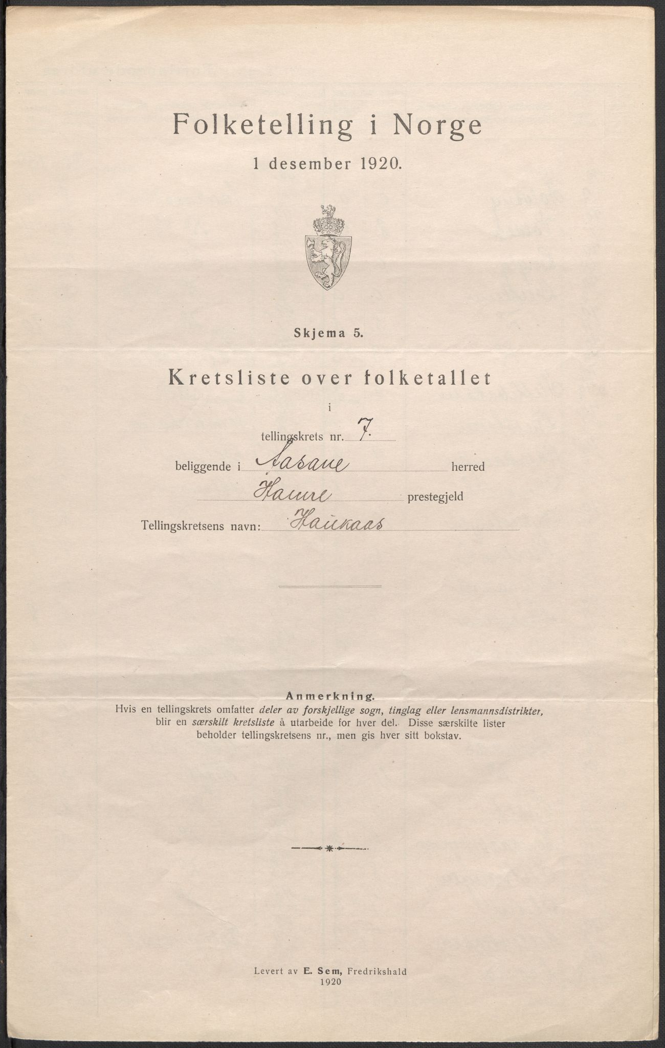 SAB, Folketelling 1920 for 1255 Åsane herred, 1920, s. 24