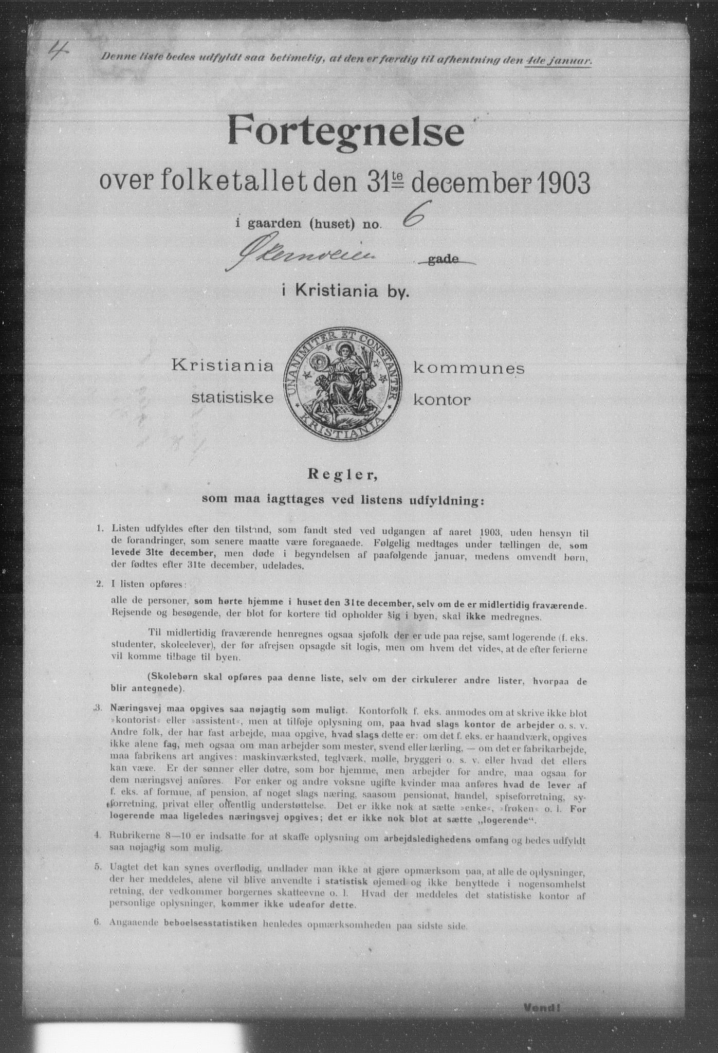 OBA, Kommunal folketelling 31.12.1903 for Kristiania kjøpstad, 1903, s. 24660