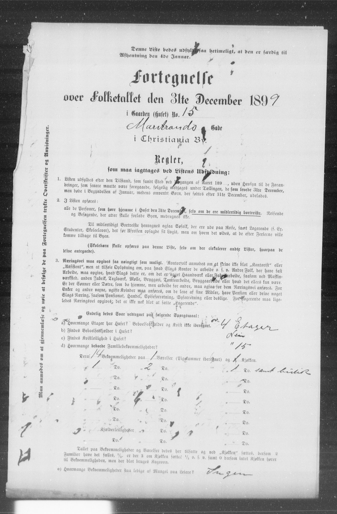 OBA, Kommunal folketelling 31.12.1899 for Kristiania kjøpstad, 1899, s. 8444