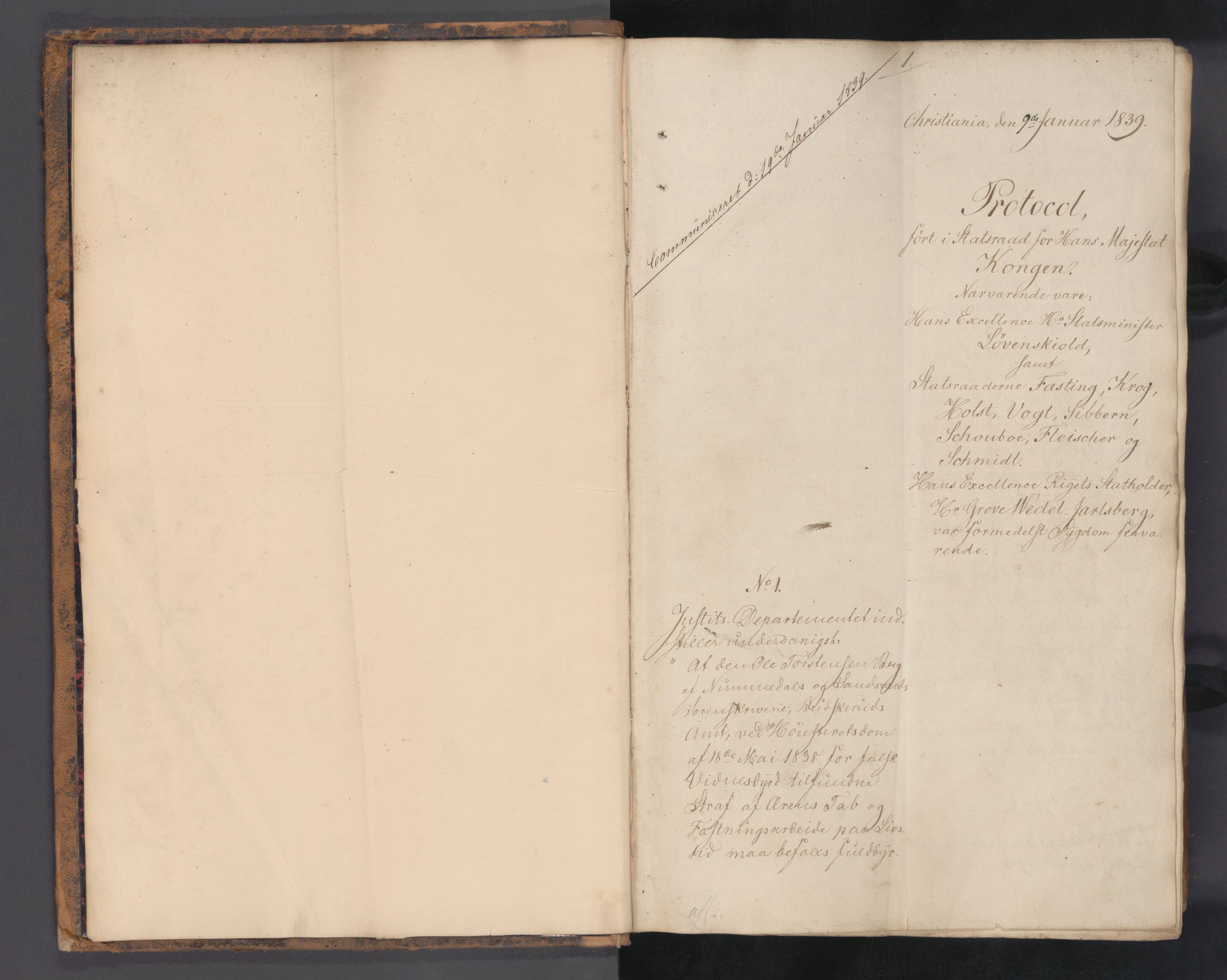 Statsrådssekretariatet, RA/S-1001/A/Ab/L0048: Kgl. res. nr. 1-555, 1. kvartal, 1839