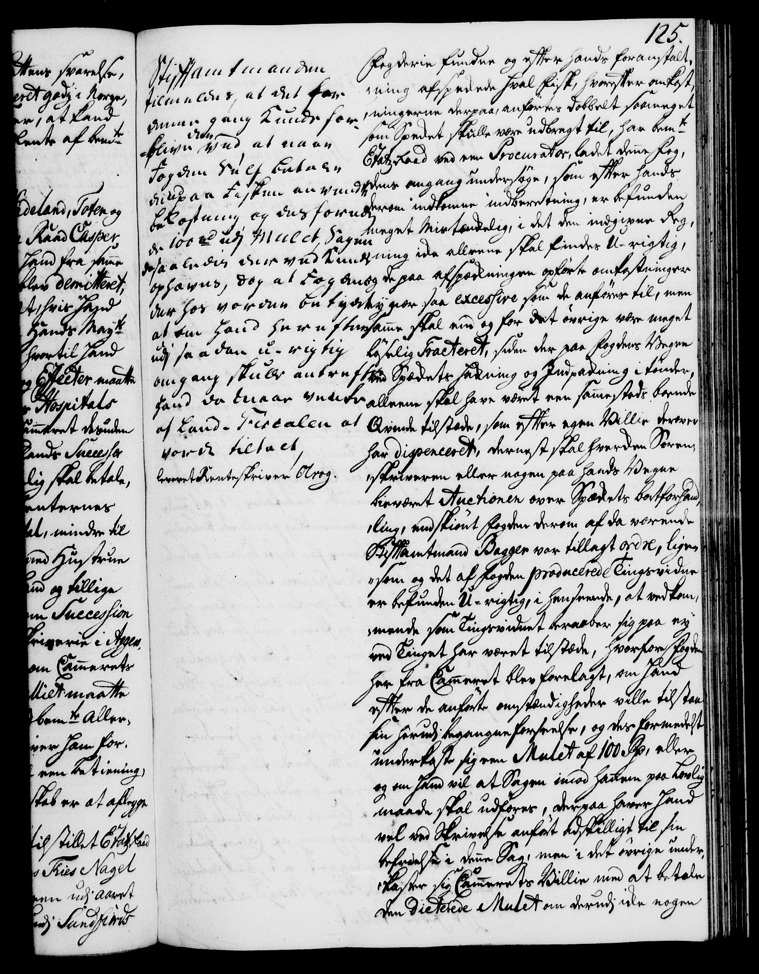 Rentekammeret, Kammerkanselliet, AV/RA-EA-3111/G/Gh/Gha/L0025: Norsk ekstraktmemorialprotokoll (merket RK 53.70), 1743-1744, s. 125