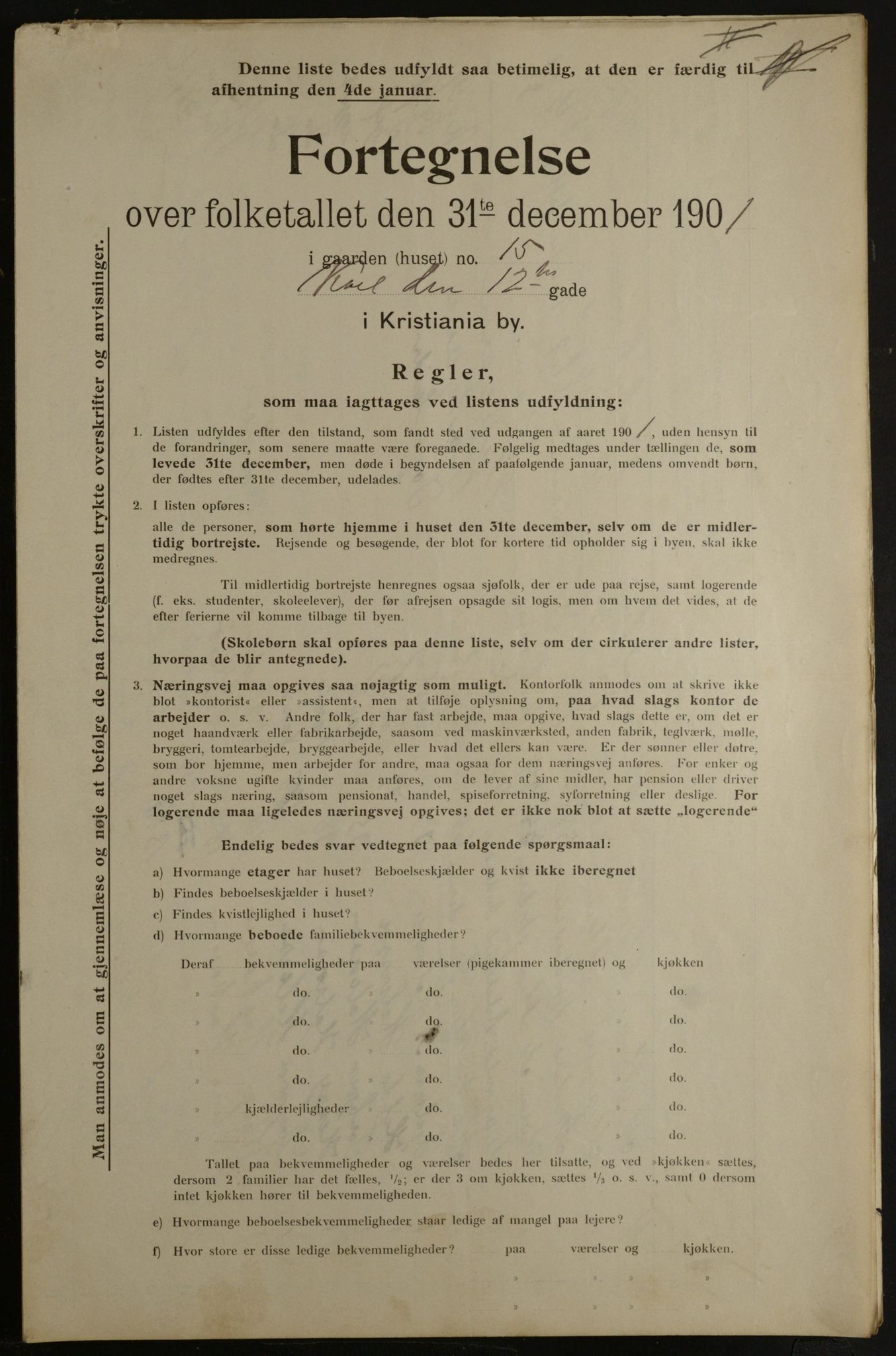 OBA, Kommunal folketelling 31.12.1901 for Kristiania kjøpstad, 1901, s. 7553