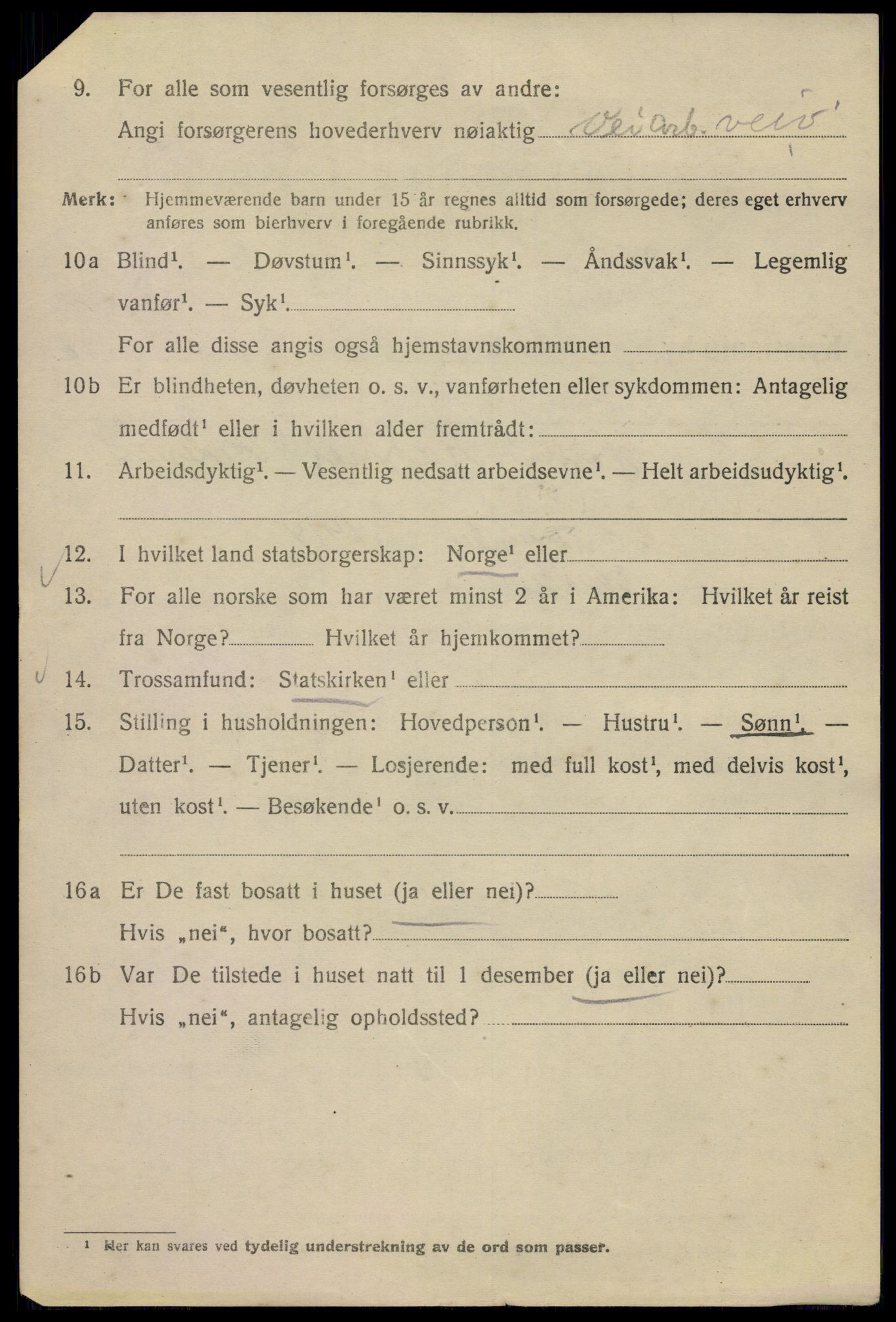 SAO, Folketelling 1920 for 0301 Kristiania kjøpstad, 1920, s. 487240