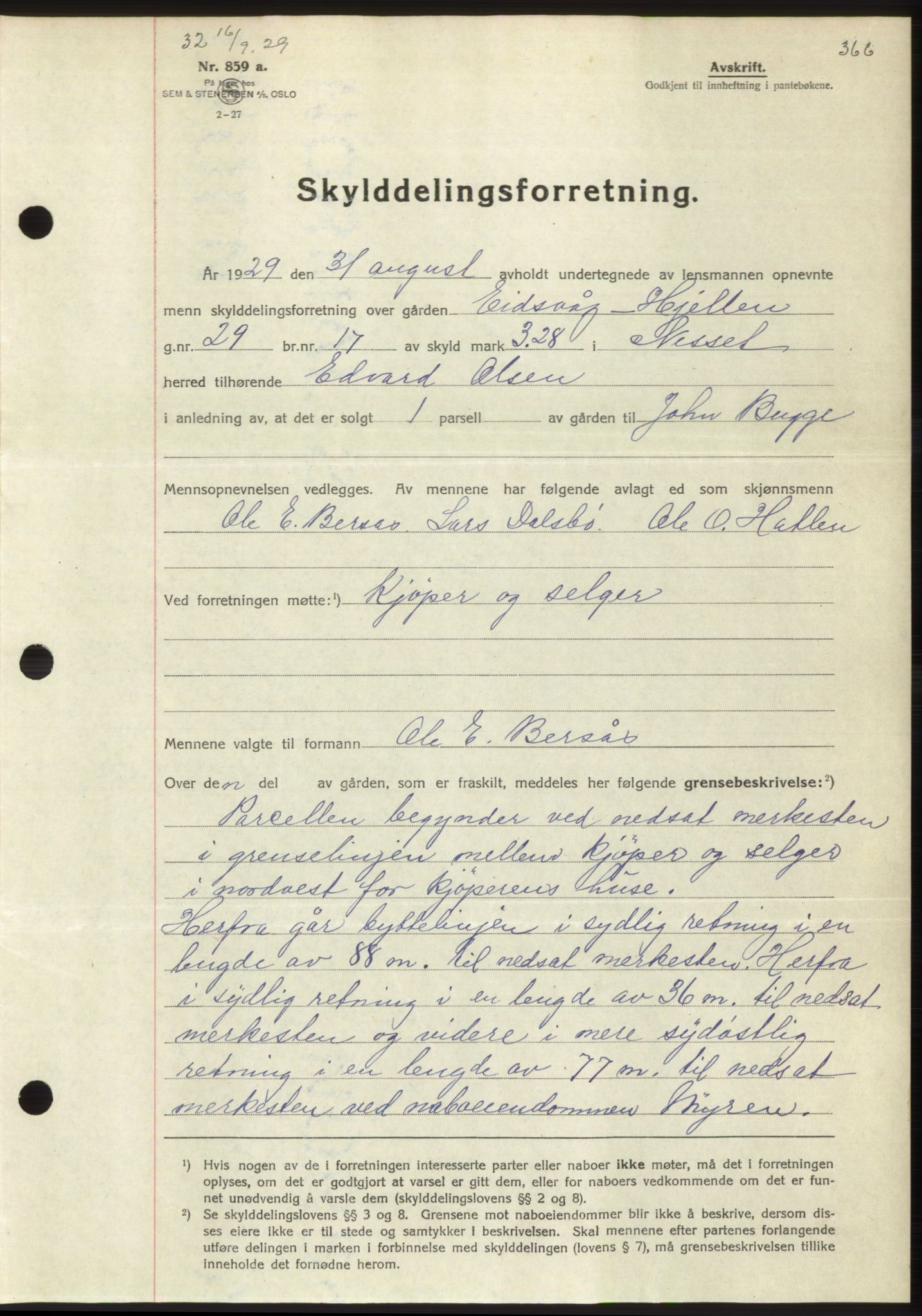 Romsdal sorenskriveri, AV/SAT-A-4149/1/2/2C/L0056: Pantebok nr. 50, 1929-1929, Tingl.dato: 16.09.1929
