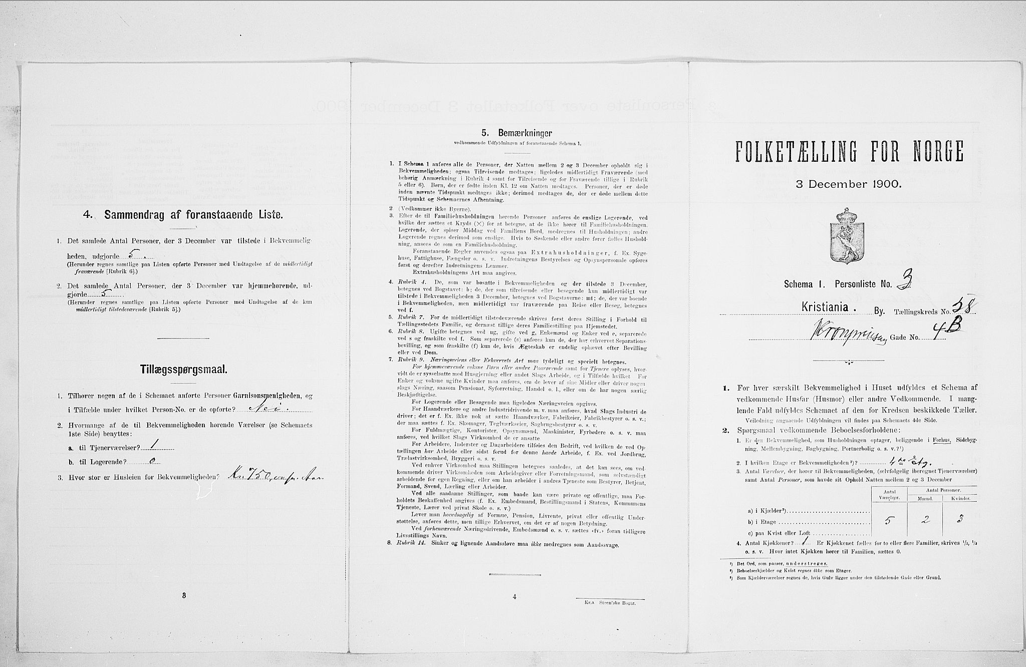 SAO, Folketelling 1900 for 0301 Kristiania kjøpstad, 1900, s. 49791