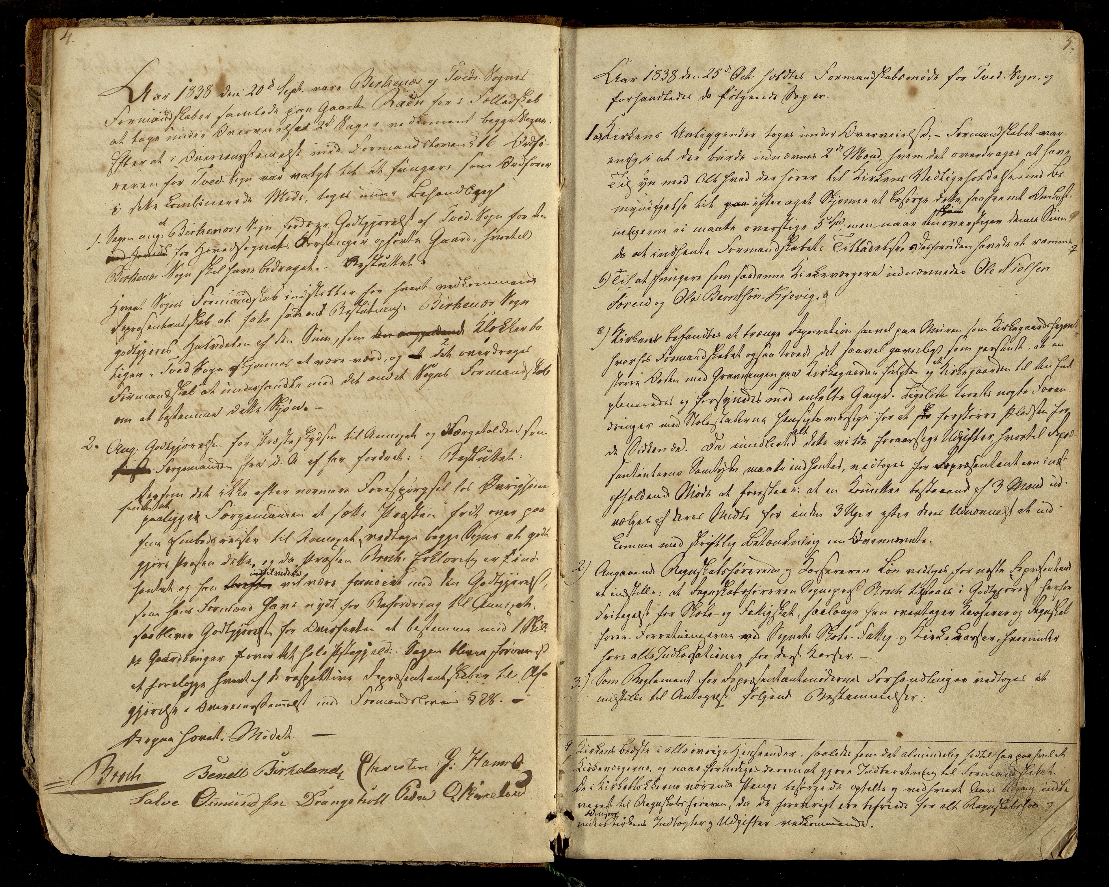 Tveit kommune - Formannskapet/ Kommunestyret, ARKSOR/1001TV120/A/L0001: Møtebok (d), 1838-1865